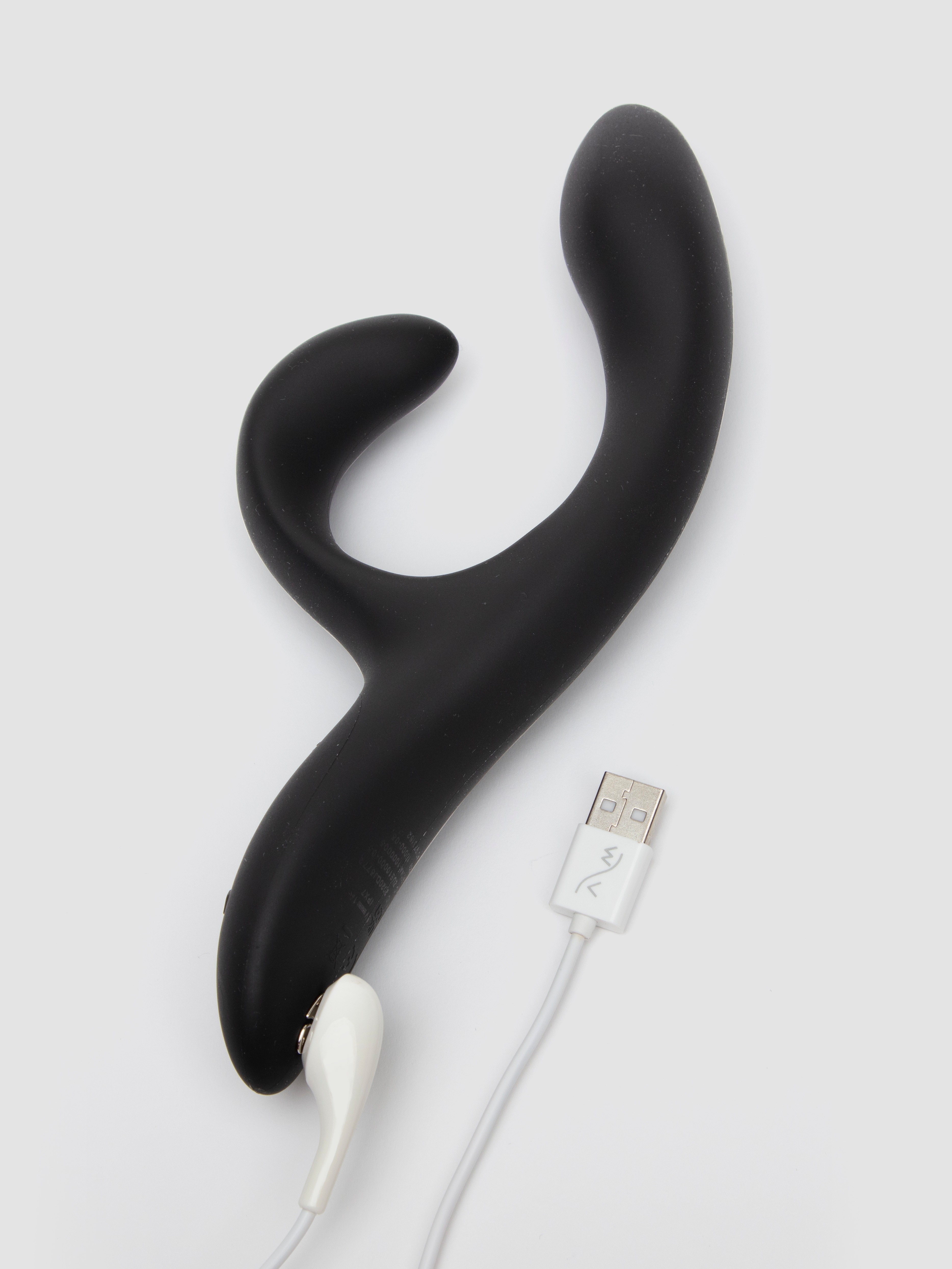 We-Vibe X Lovehoney Nova 2 App Controlled Rechargeable Rabbit Vibrator, Black, hi-res