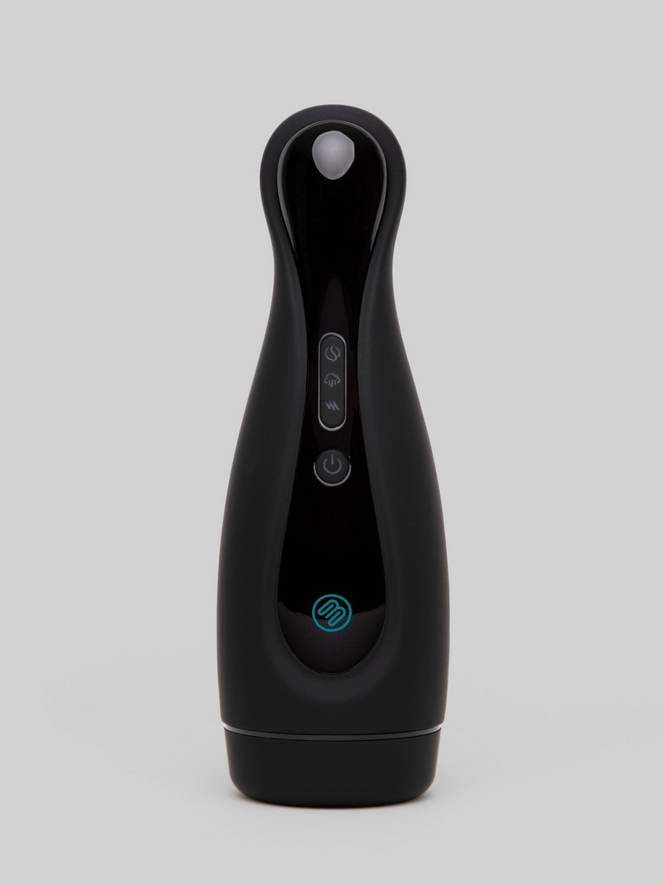 Blowmotion Suction Vibrating Male Masturbator, Black, hi-res