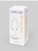 Lovehoney Sensual Glass Jeweled Heart Butt Plug 3 Inch, Clear, hi-res