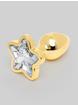 Lovehoney Star Power Jeweled Metal Butt Plug Set (3 Piece), Gold, hi-res