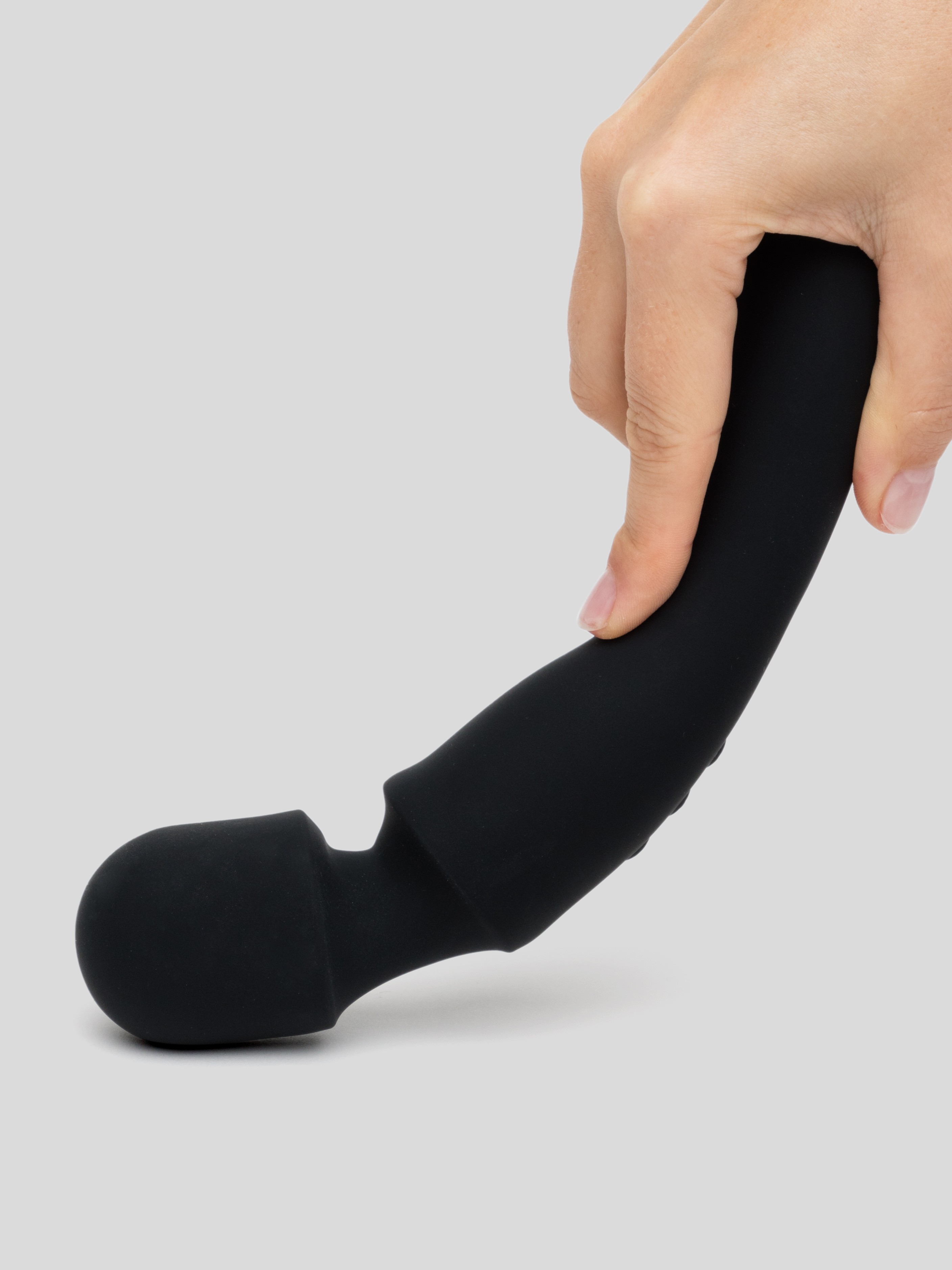 Mantric Rechargeable Wand Vibrator, Black, hi-res