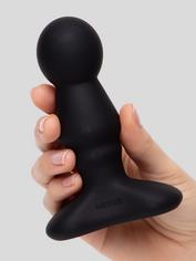Nexus Bolster Remote Control Rechargeable Butt Plug with Inflatable Tip, Black, hi-res