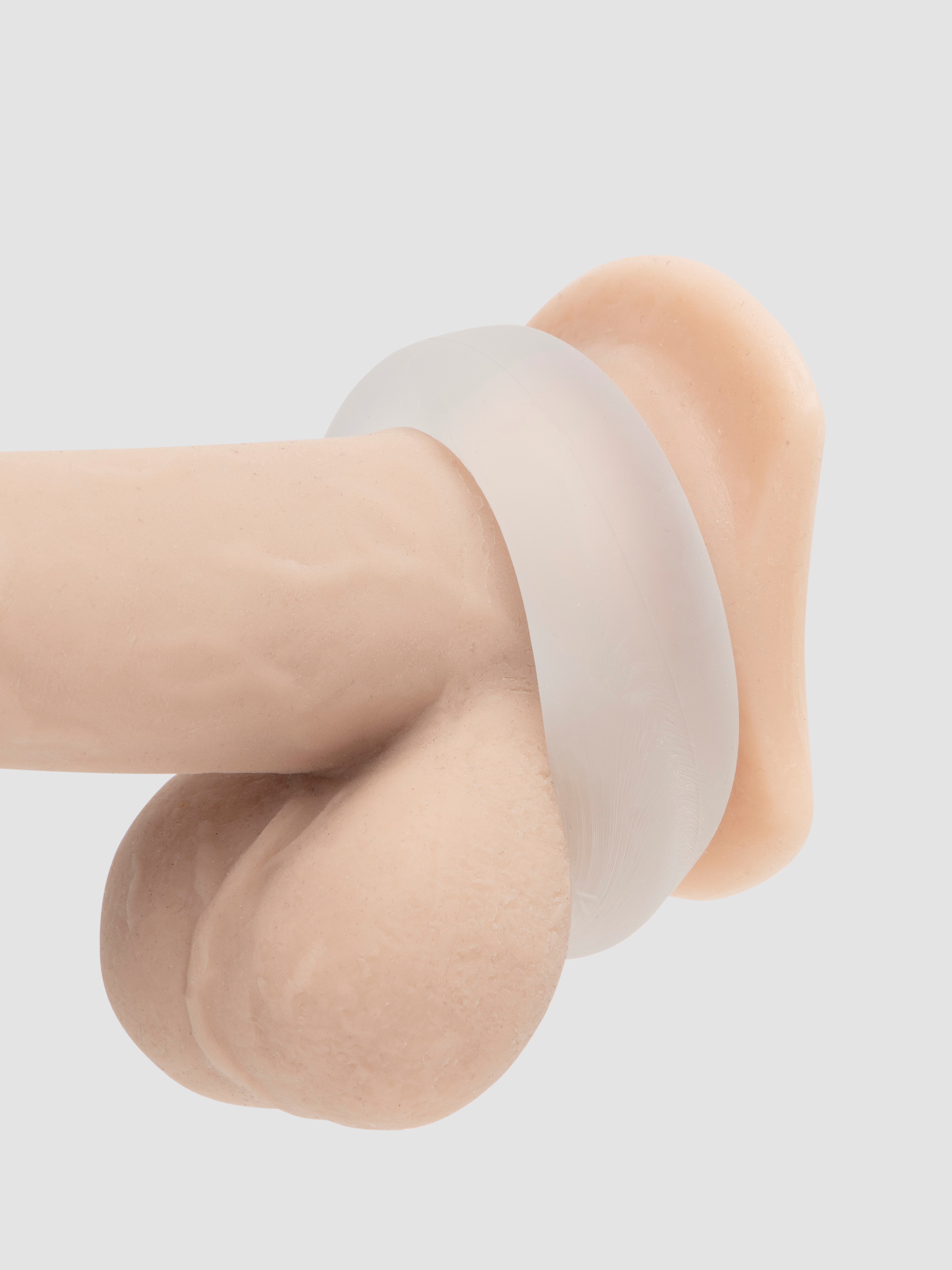 Oxballs Bigger OX Super Mega-Stretch Cock Ring, Clear, hi-res