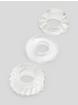 Oxballs Bonemaker Cock and Ball Ring Set Clear (3 Pack), Clear, hi-res