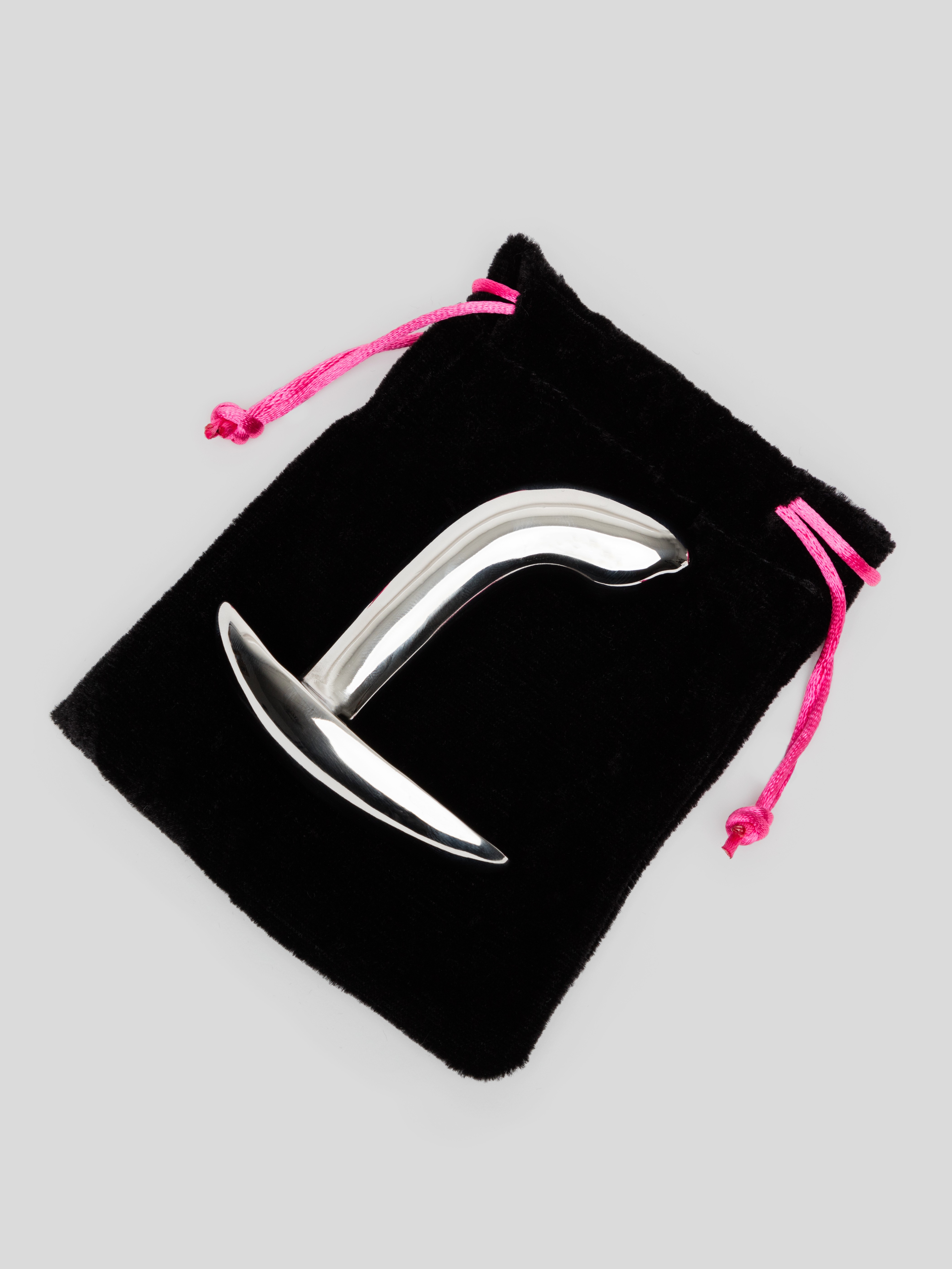 Lovehoney Booty Buddy Stainless Steel Butt Plug 8.8 oz, Silver, hi-res