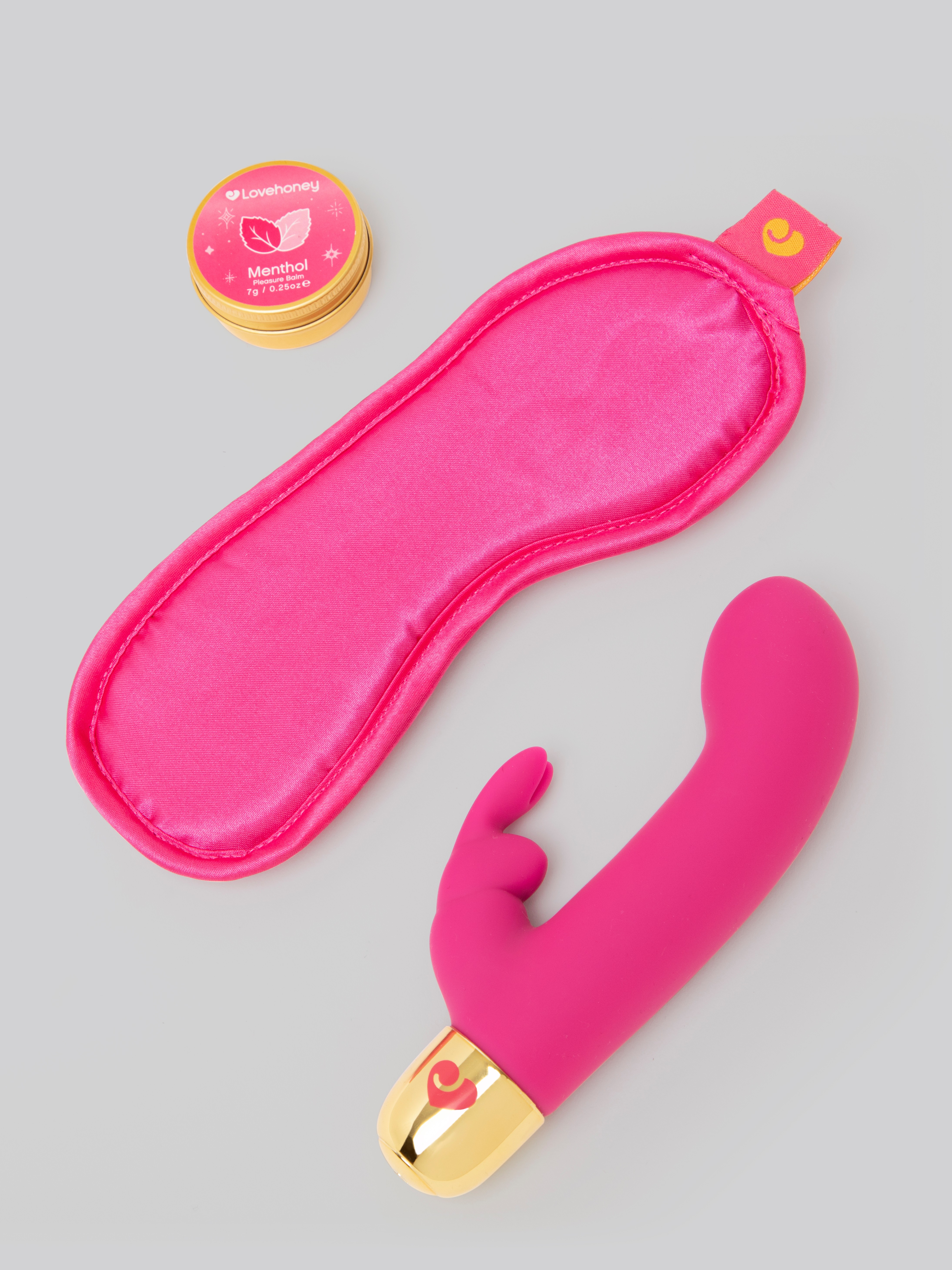 Lovehoney Frisky Tingles Rabbit Travel Clitoral Pleasure Kit, Pink, hi-res