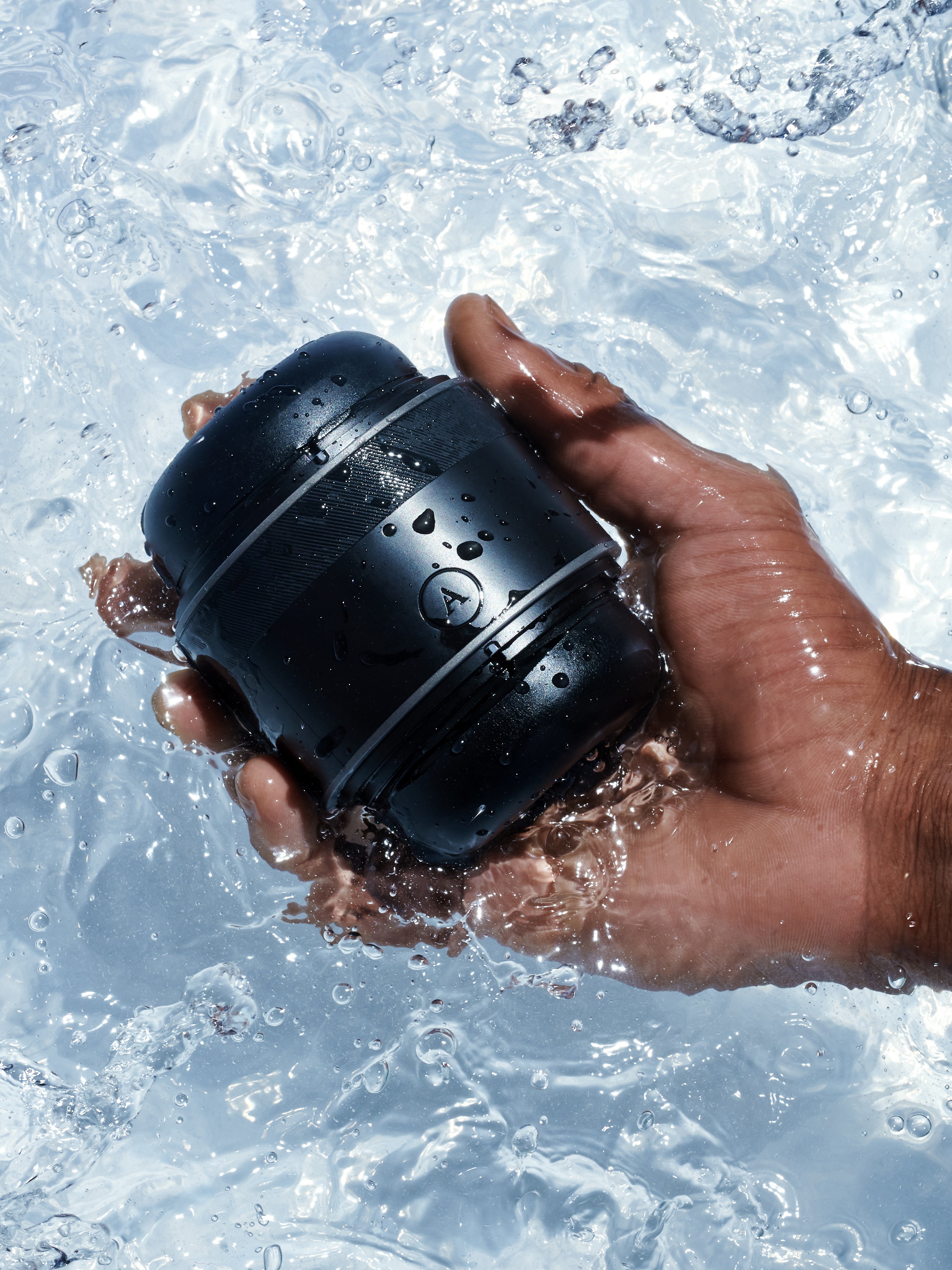 Arcwave Voy Compact Adjustable Silicone Male Stroker, Black, hi-res