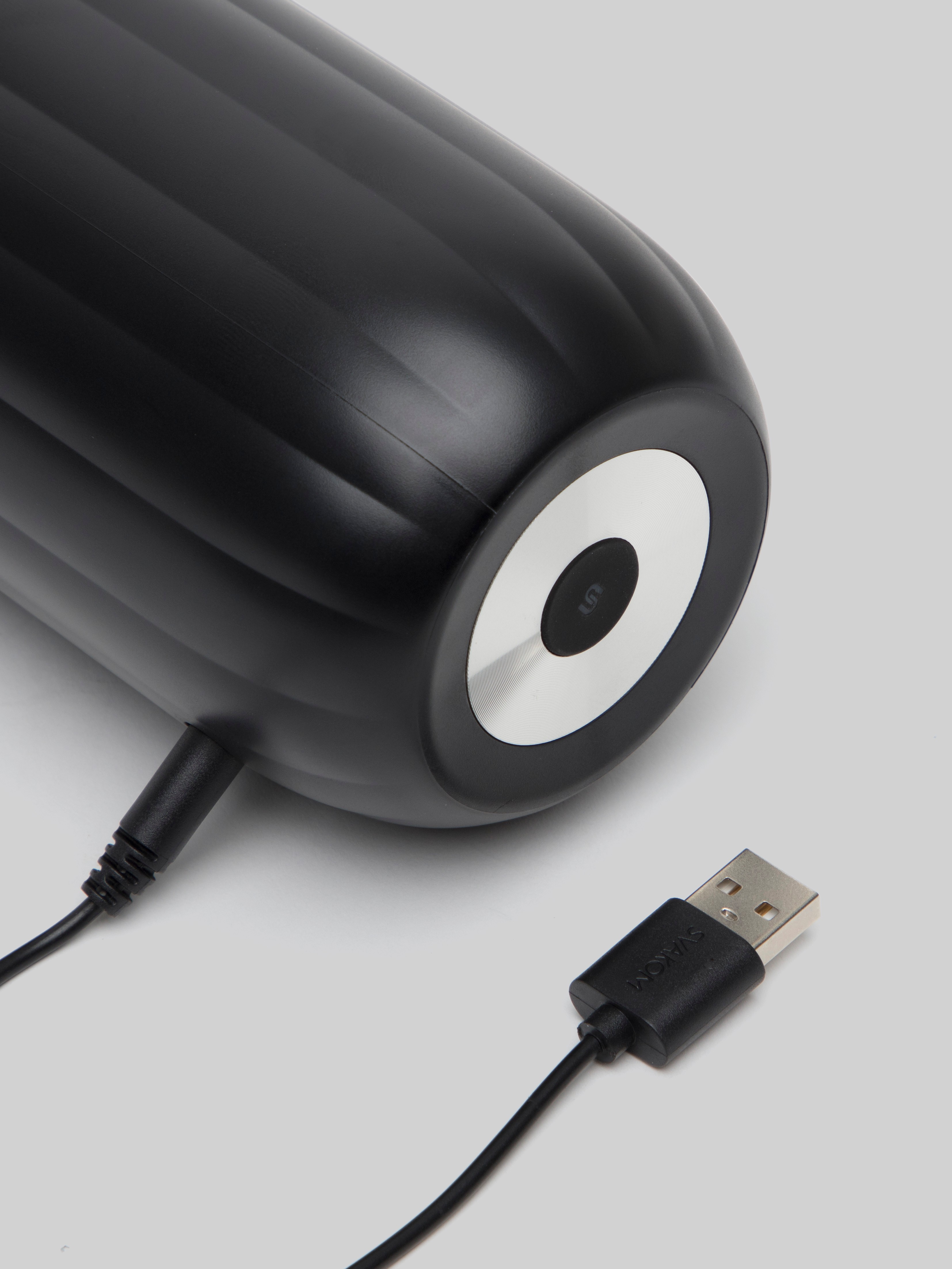 Svakom Sam Neo App Controlled Suction Male Masturbator, Black, hi-res