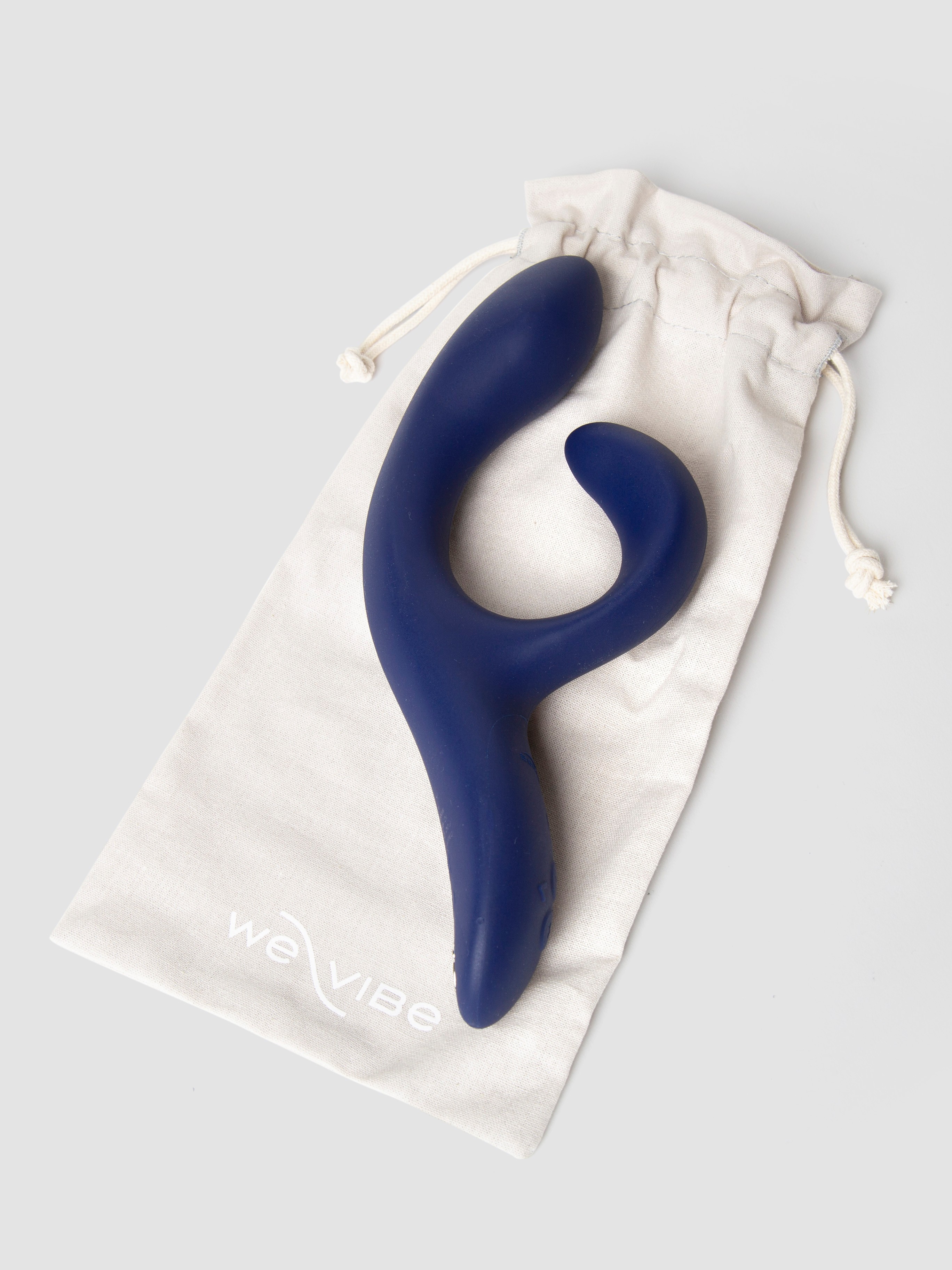 We-Vibe Nova 2 Midnight Blue App Controlled Rechargeable Rabbit Vibrator, Blue, hi-res