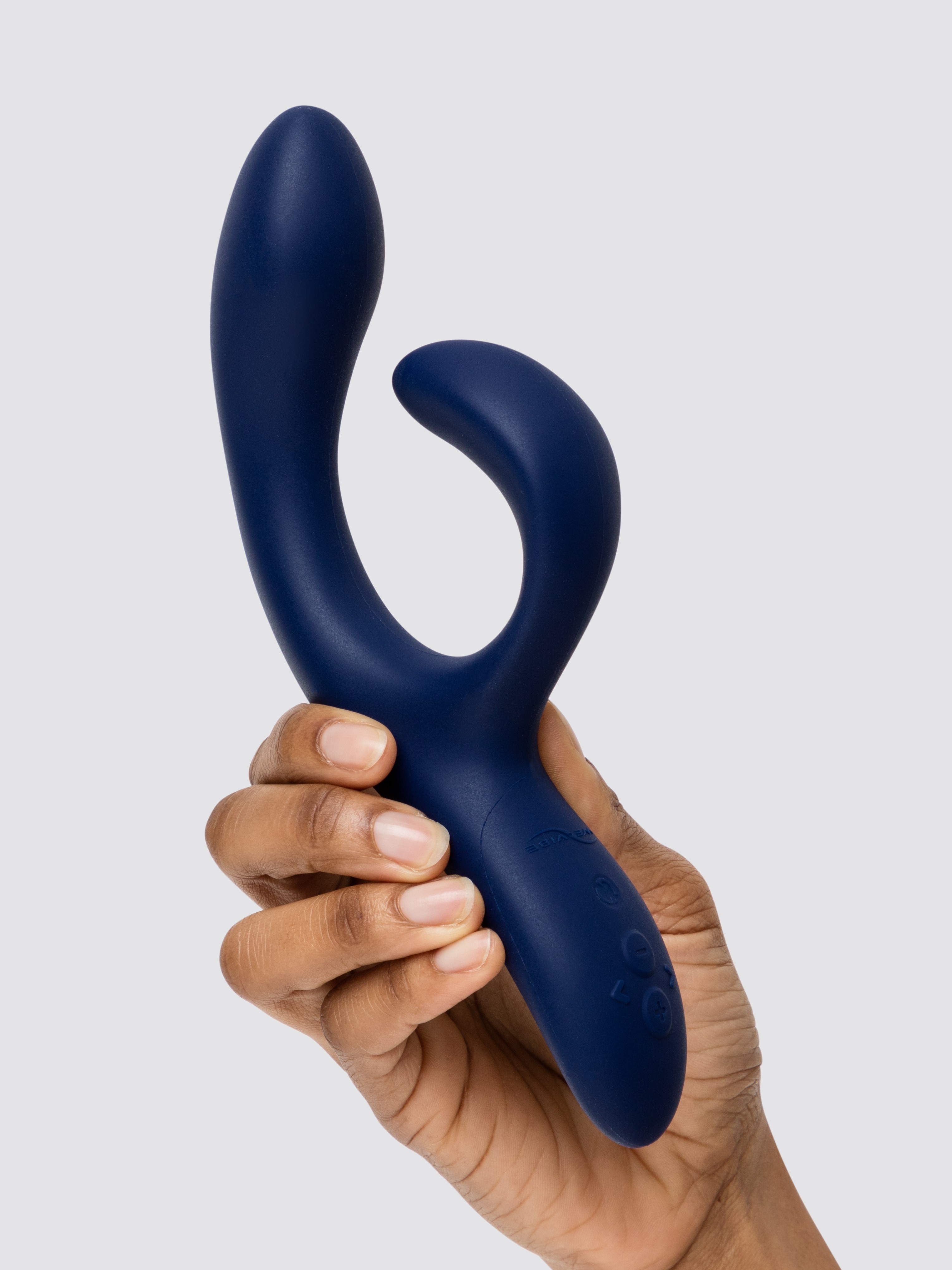 We-Vibe Nova 2 Midnight Blue App Controlled Rechargeable Rabbit Vibrator, Blue, hi-res