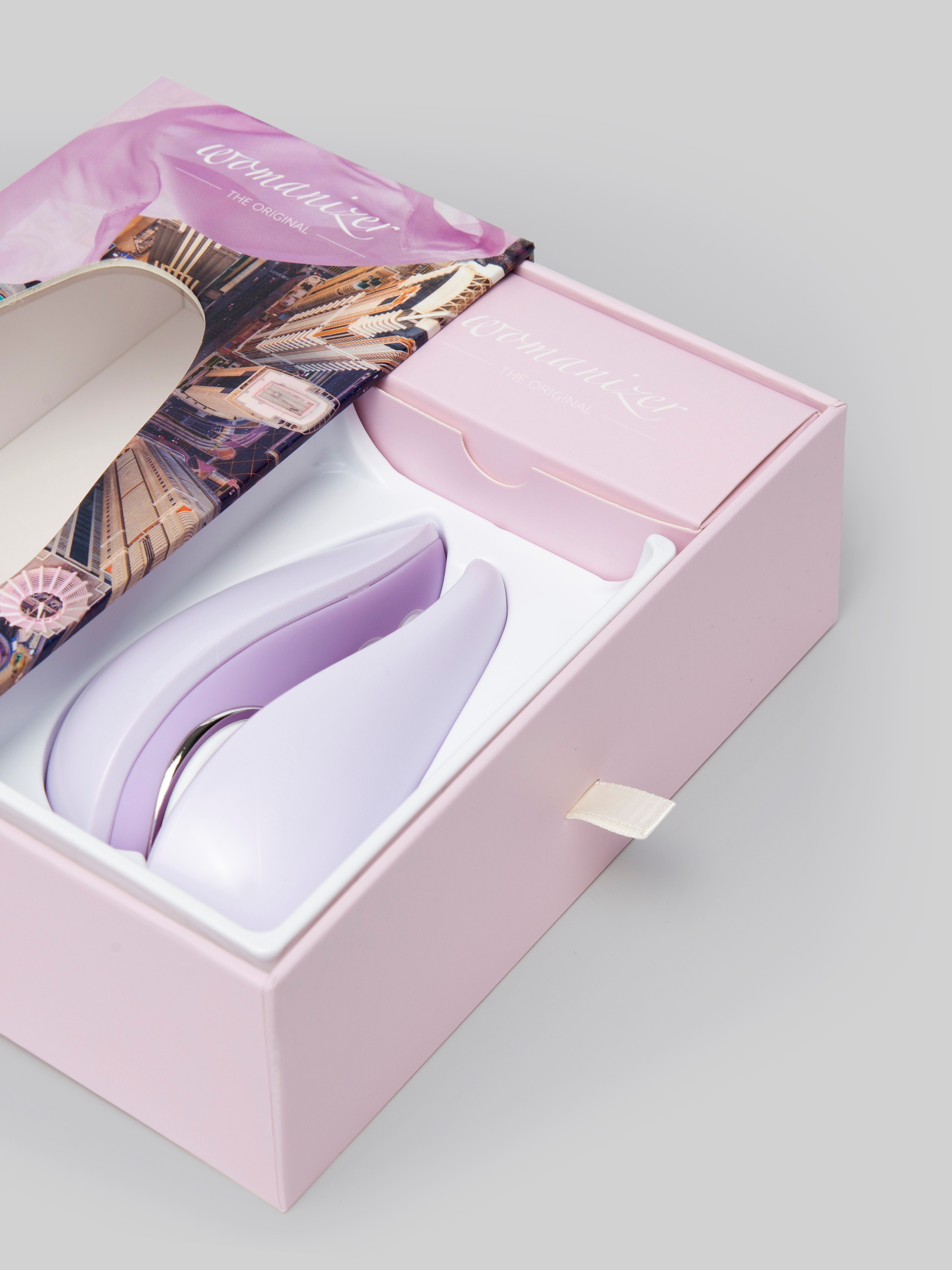 Womanizer Liberty Rechargeable Travel Clitoral Suction Stimulator, Purple, hi-res