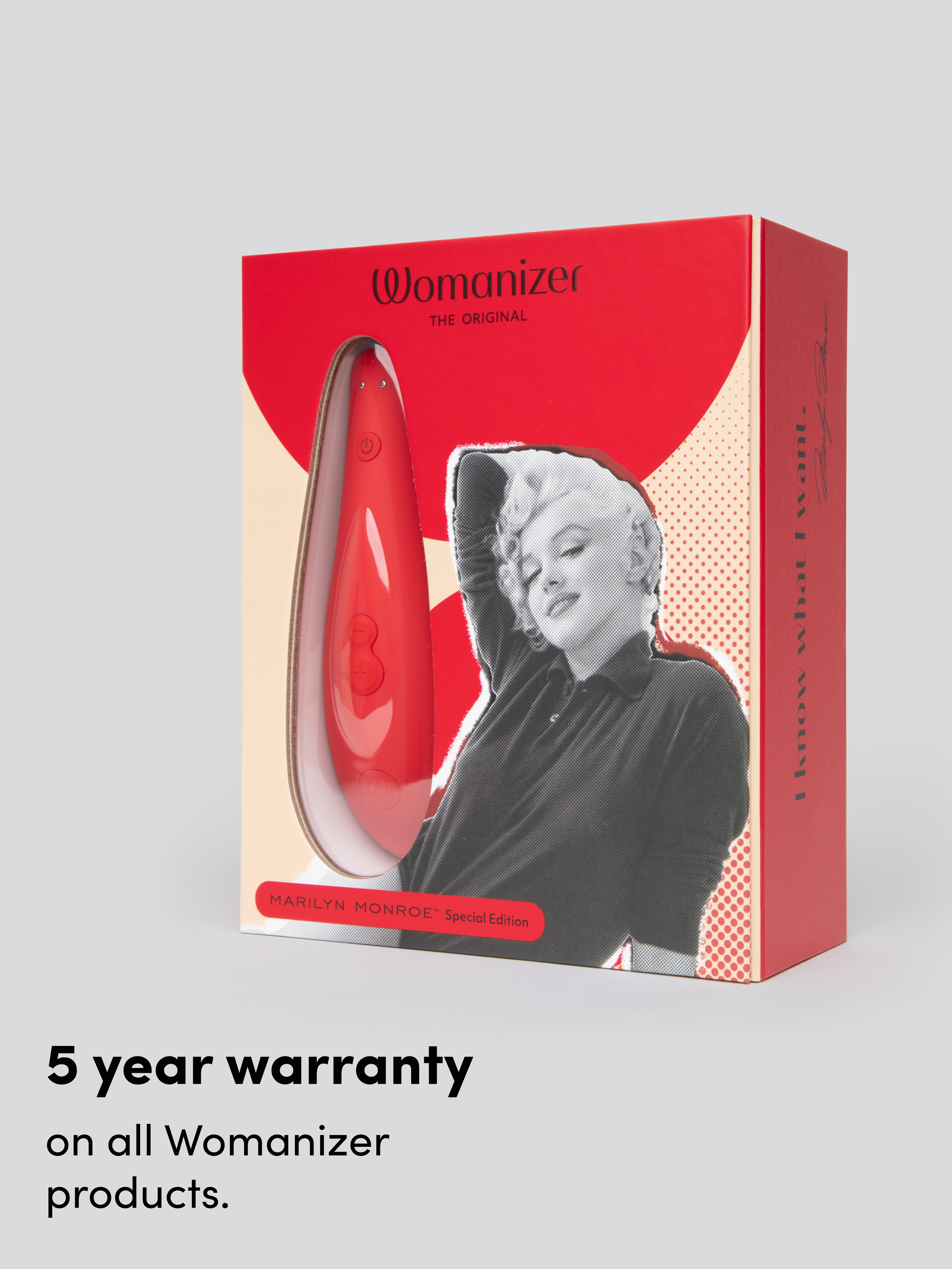 Womanizer Classic 2 Marilyn Monroe&trade; Edition Clitoral Suction Stimulator , Red, hi-res
