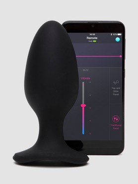 Lovense Hush 2 Large App Controlled Rechargeable Vibrating Butt Plug 5 Inch