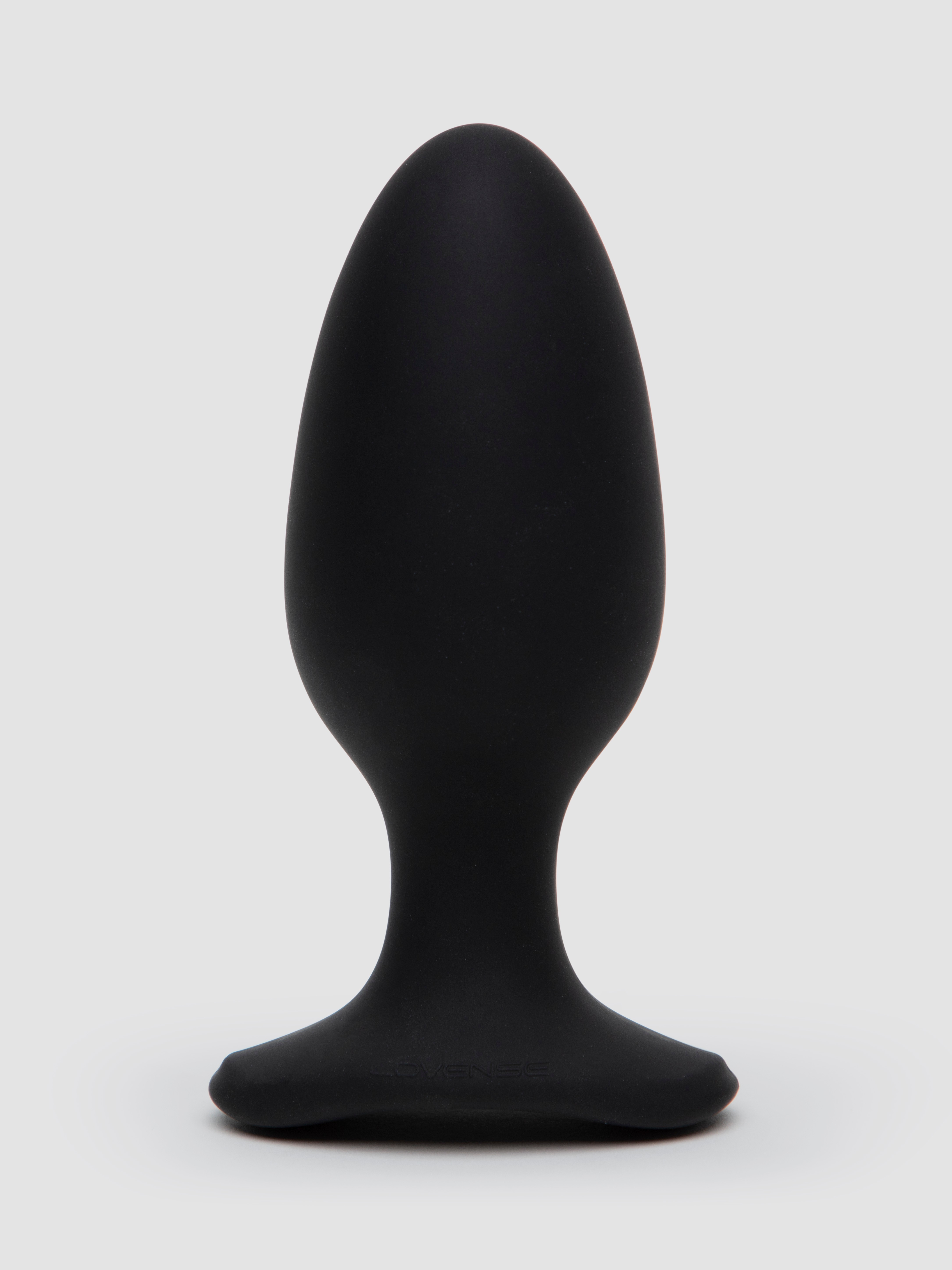 Lovense Hush 2 Large App Controlled Rechargeable Vibrating Butt Plug 5 Inch, Black, hi-res