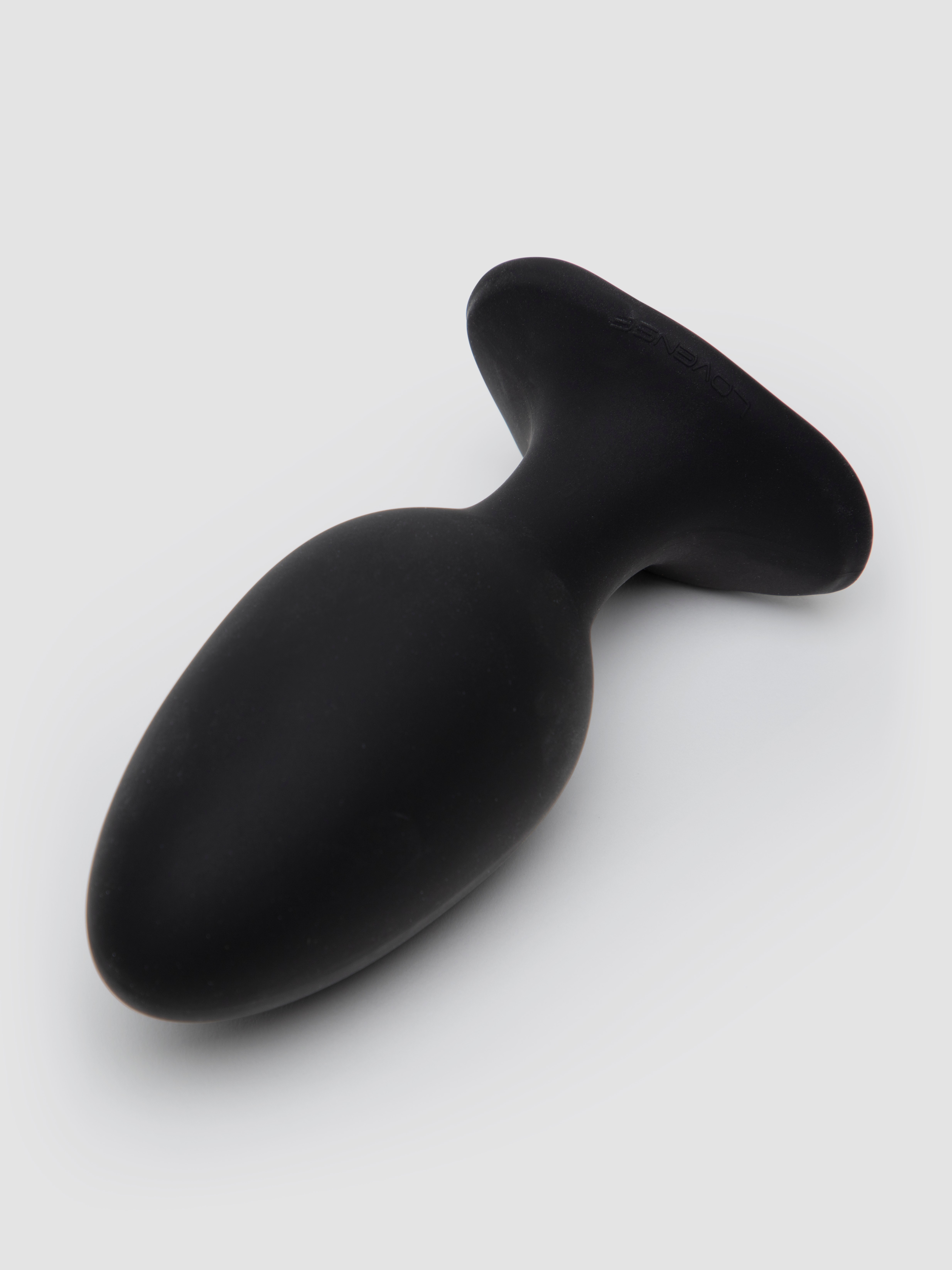 Lovense Hush 2 Large App Controlled Rechargeable Vibrating Butt Plug 5 Inch, Black, hi-res