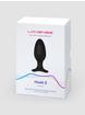 Lovense Hush 2 Large App Controlled Rechargeable Vibrating Butt Plug 5 Inch, Black, hi-res