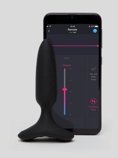 Lovense Hush 2 XS vibrierender Silikon-Analplug mit App-Steuerung 2,5 cm, Schwarz, hi-res