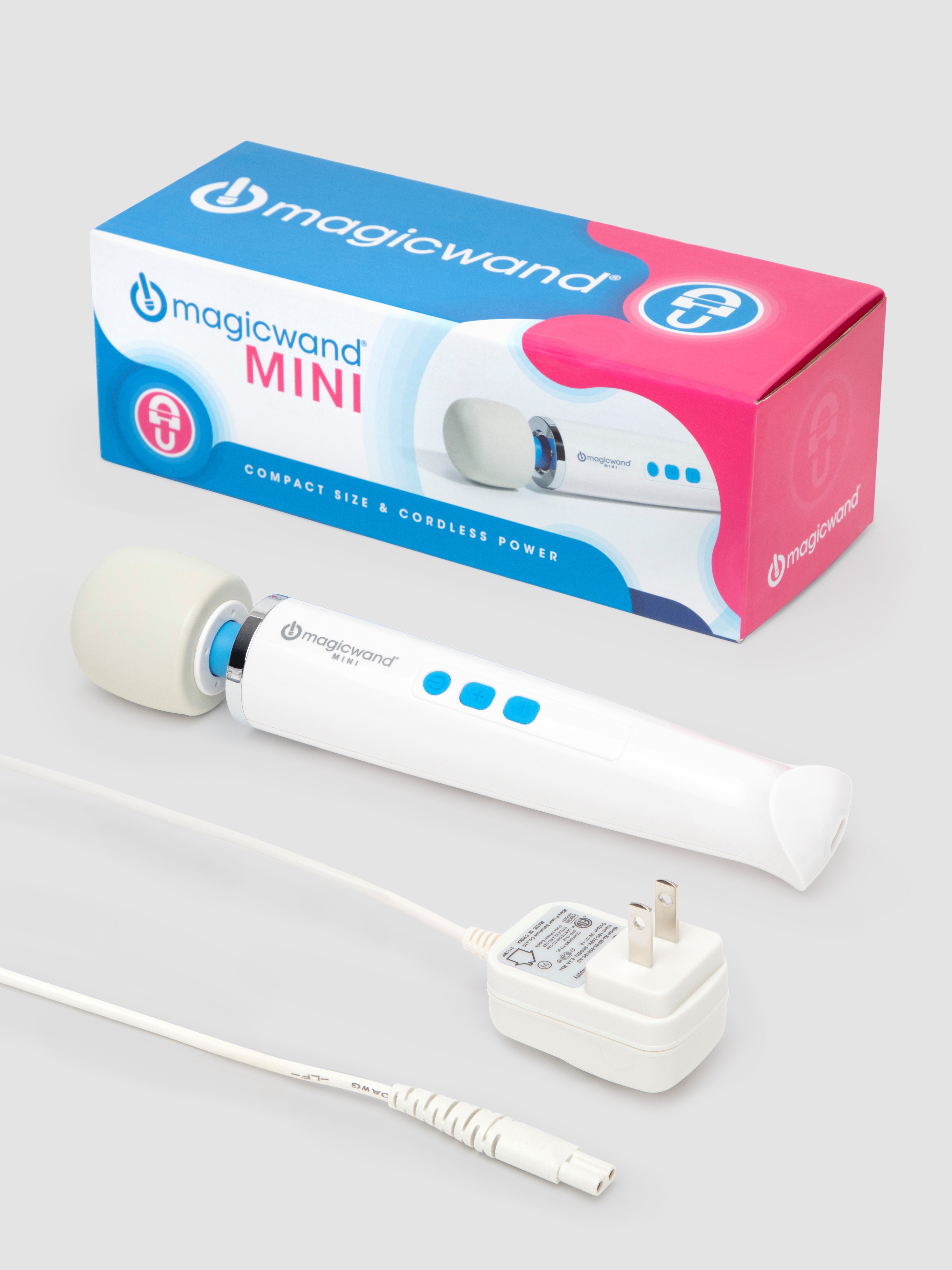 Magic Wand Mini Rechargeable Extra Powerful Cordless Vibrator, White, hi-res