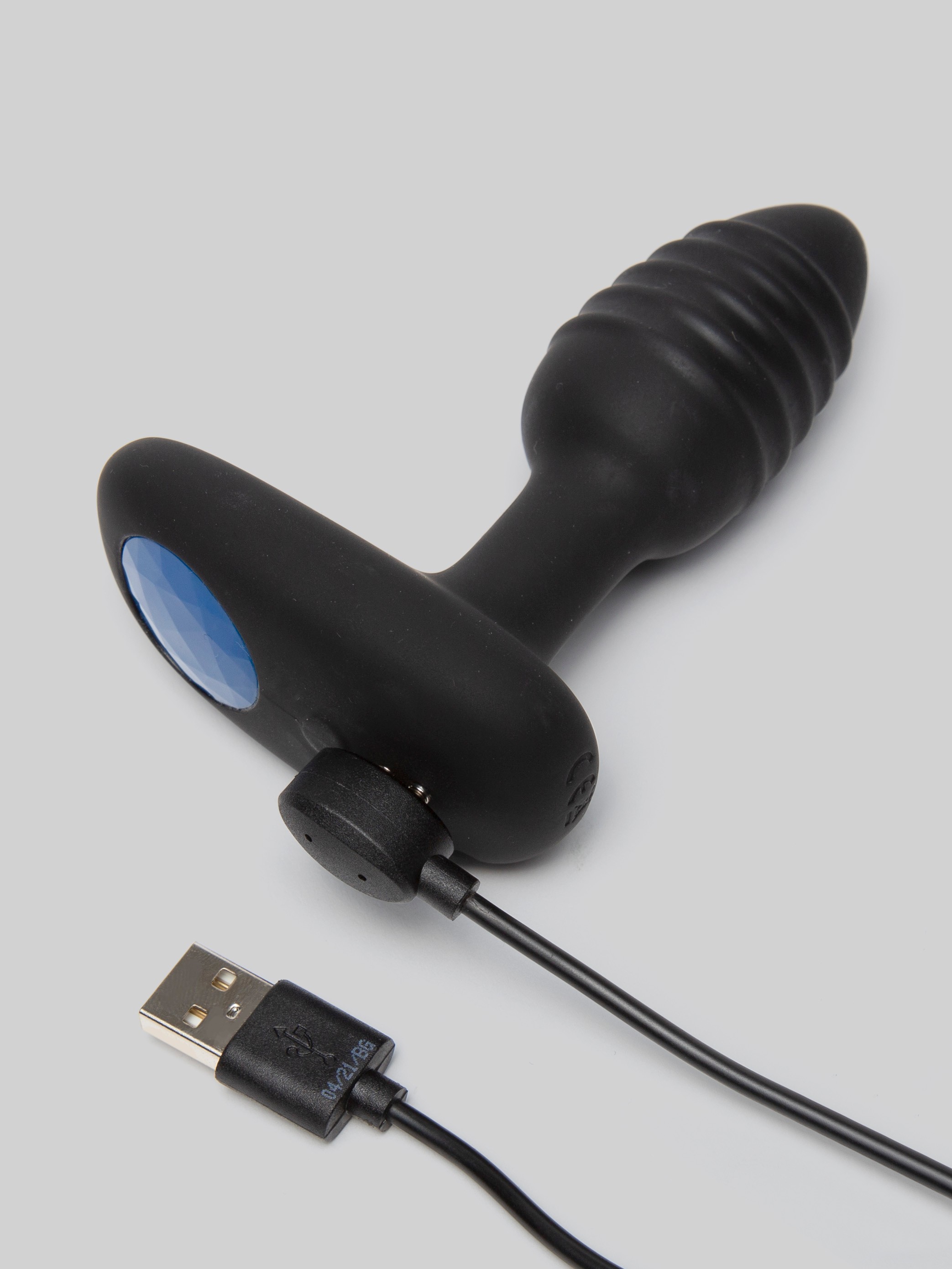 OhMiBod Lumen App Controlled Butt Plug Powered by Kiiroo, Blue, hi-res