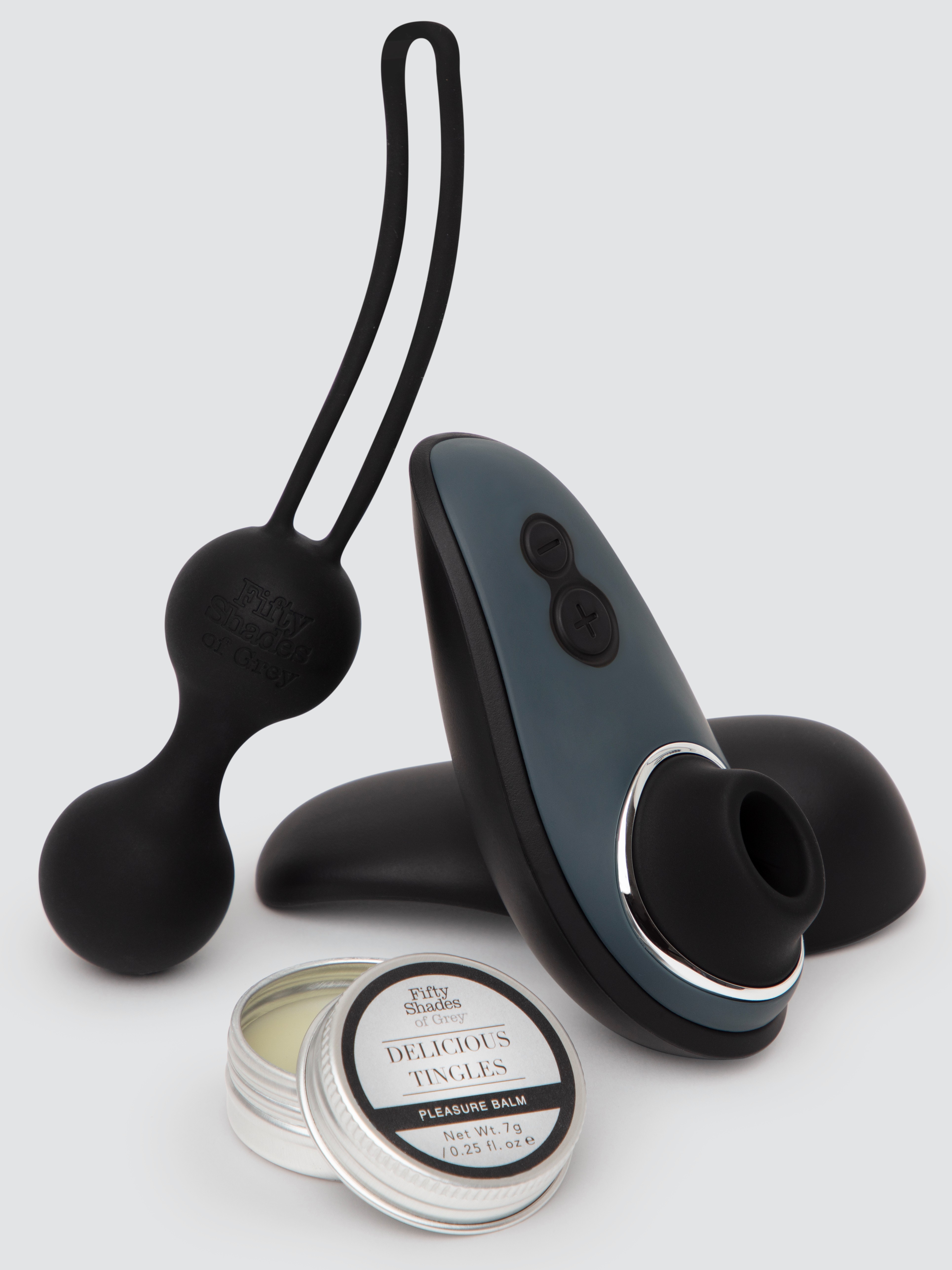 Fifty Shades of Grey x Womanizer Desire Blooms Gift Set (3 Piece), Black, hi-res