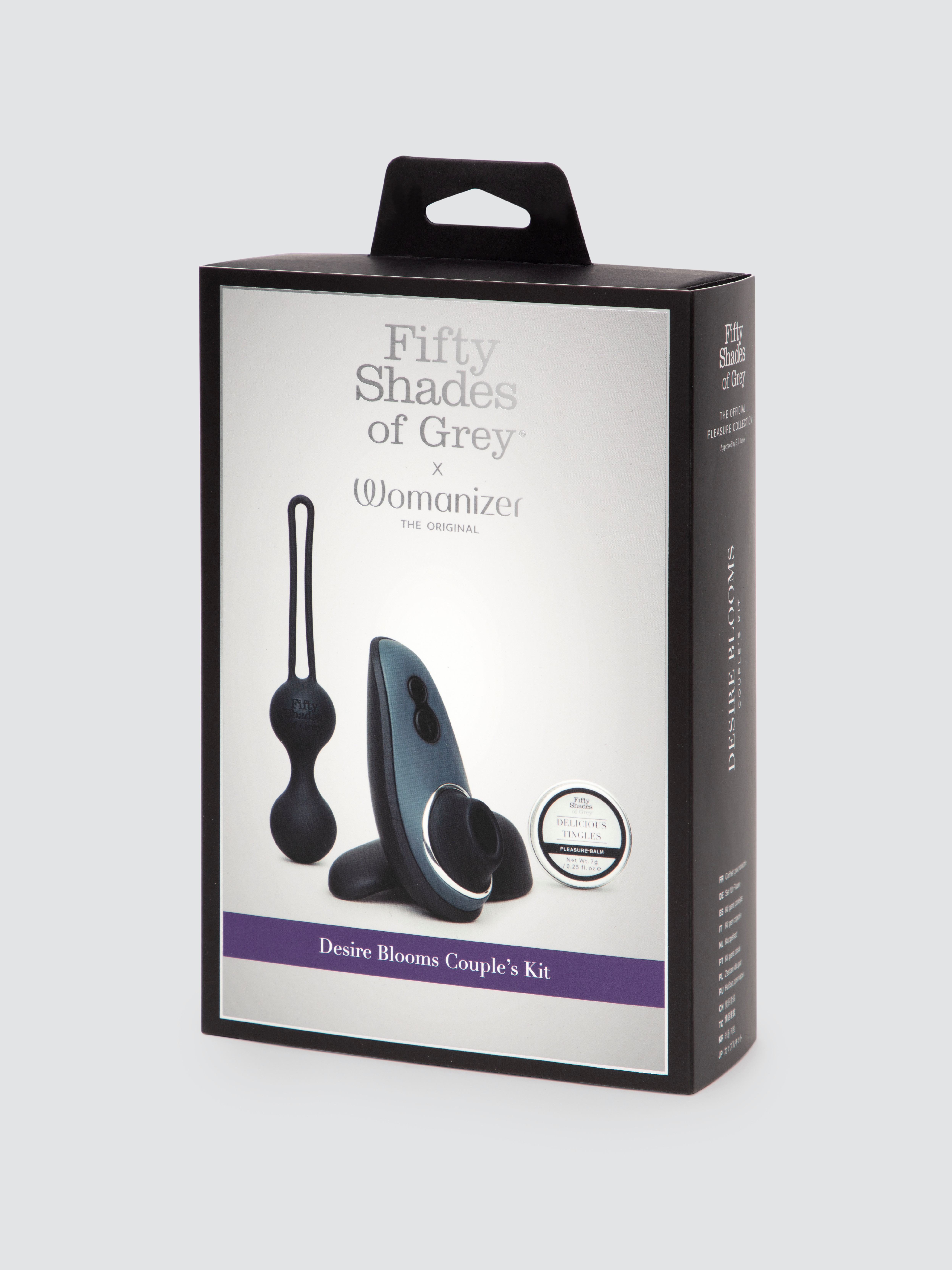 Fifty Shades of Grey X Womanizer Desire Blooms Gift Set (3 Piece), Black, hi-res