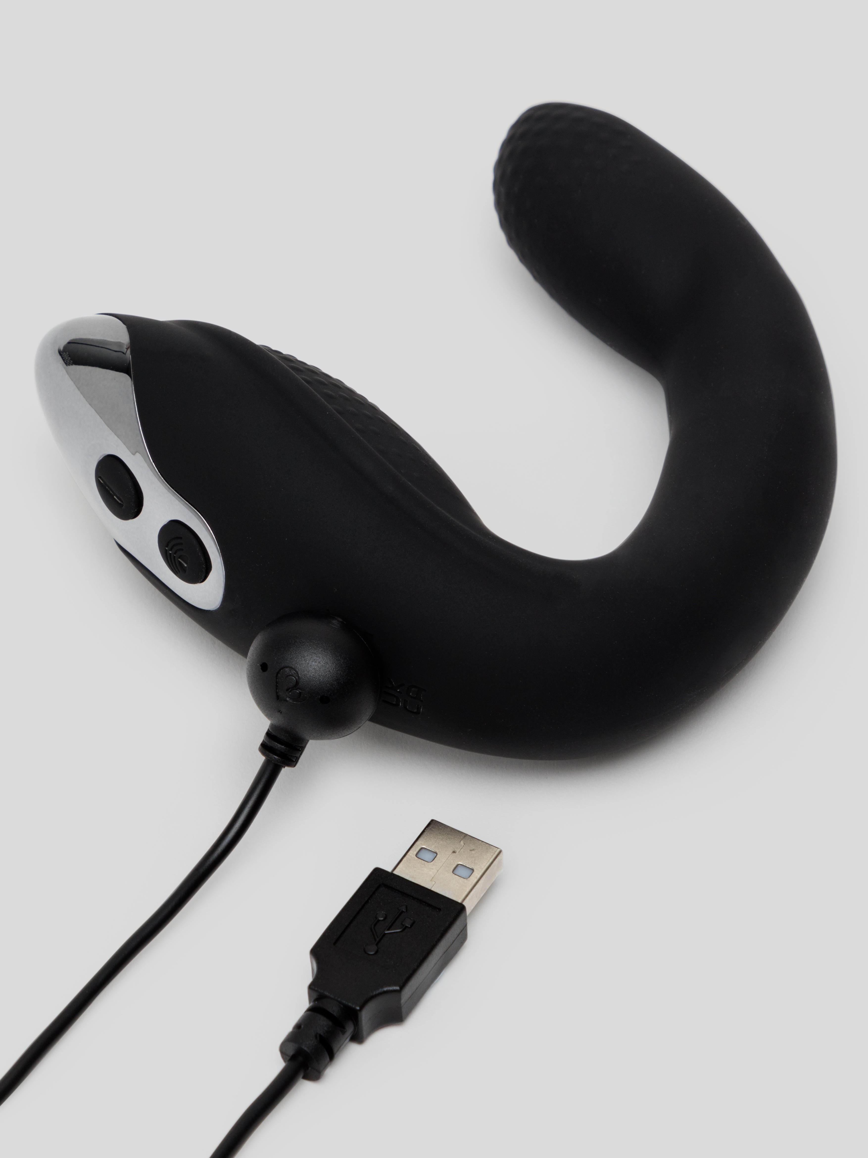 Rocks Off Rude Boy Extreme Remote Control Prostate Massager, Black, hi-res