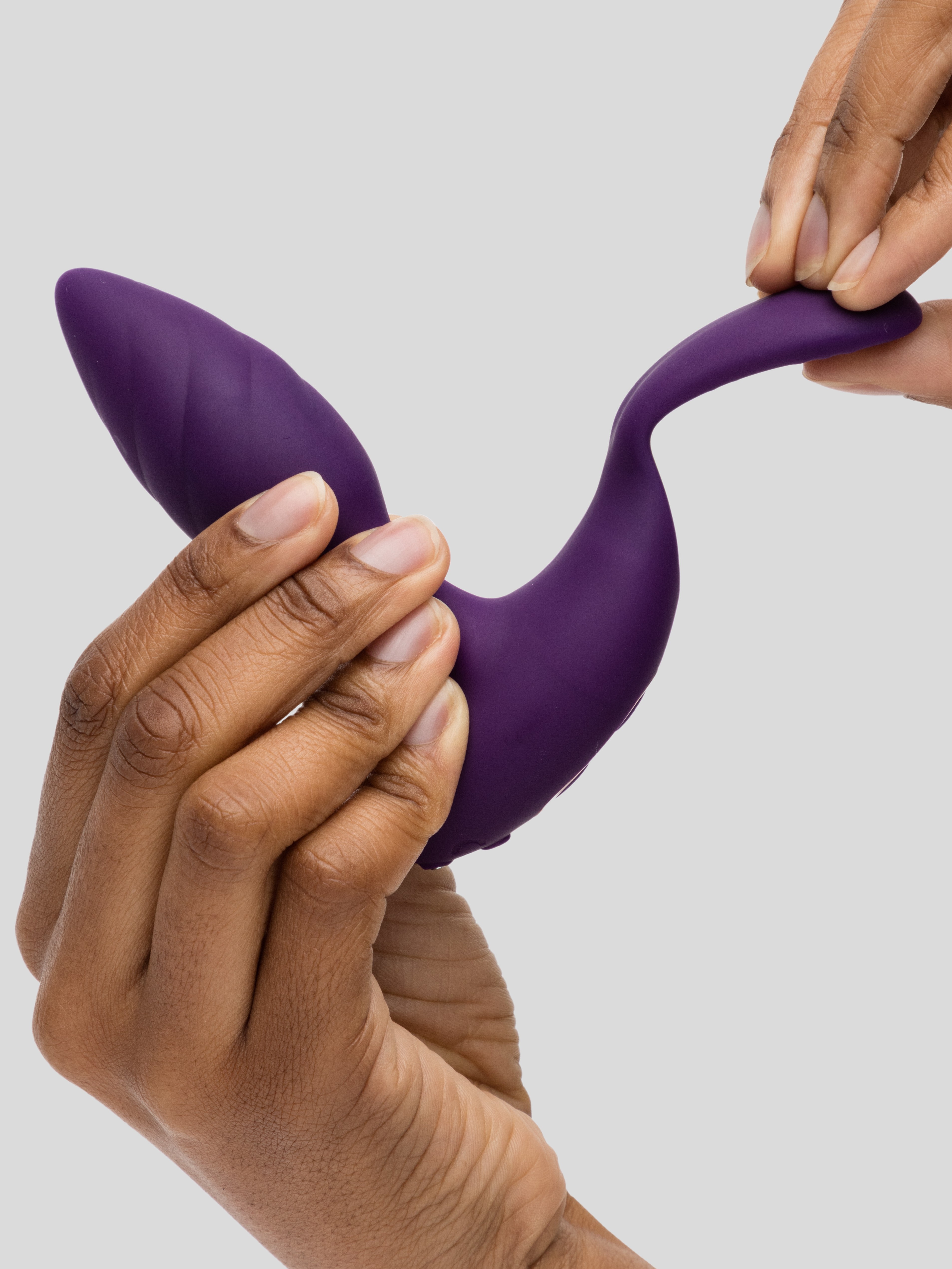 Rocks Off Cocktail Dual-Motored Remote Controlled Couple's Butt Plug, Purple, hi-res