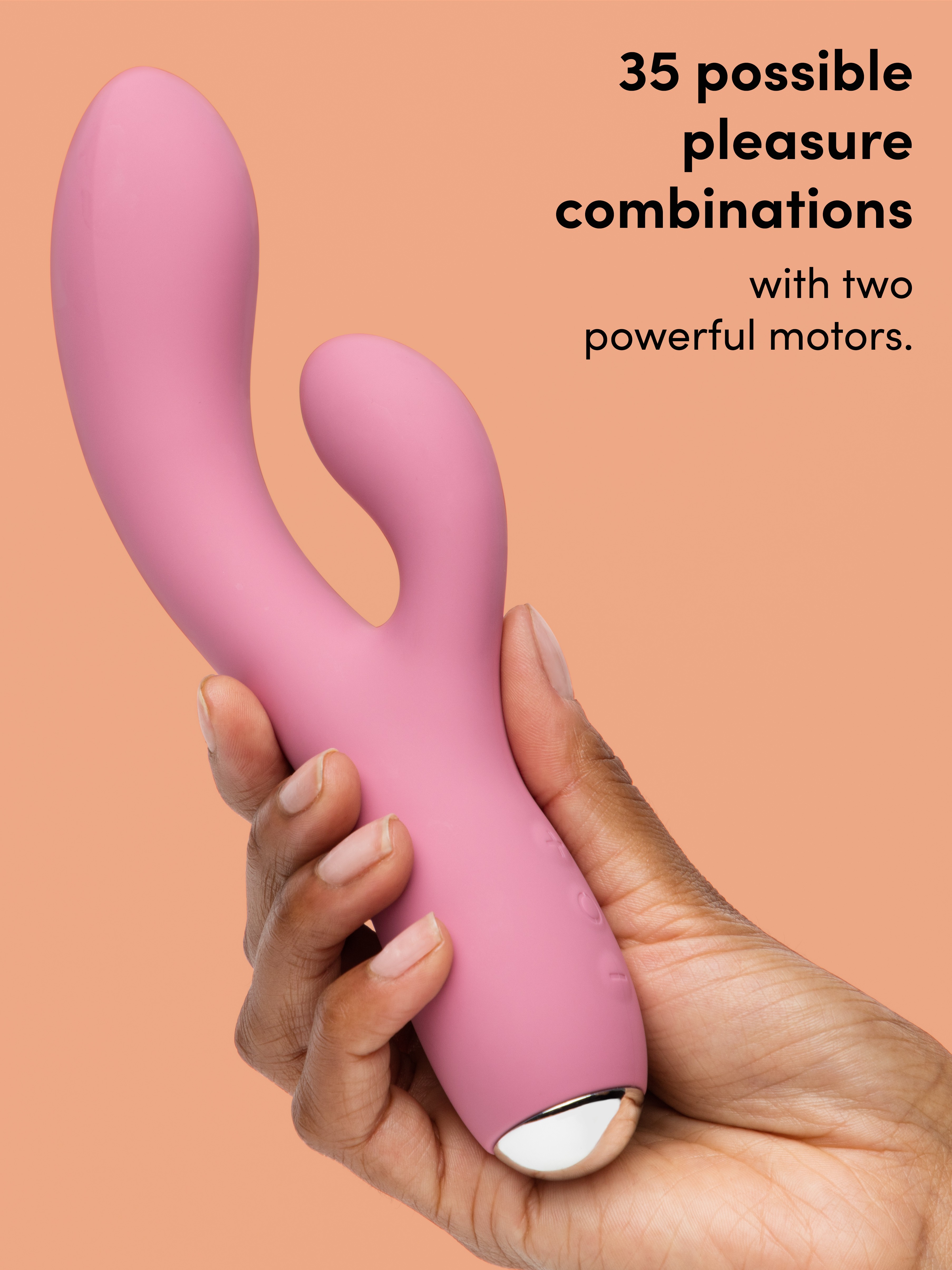 Lovehoney mon ami Silicone G-Spot Dual Vibrating Massager, Pink, hi-res