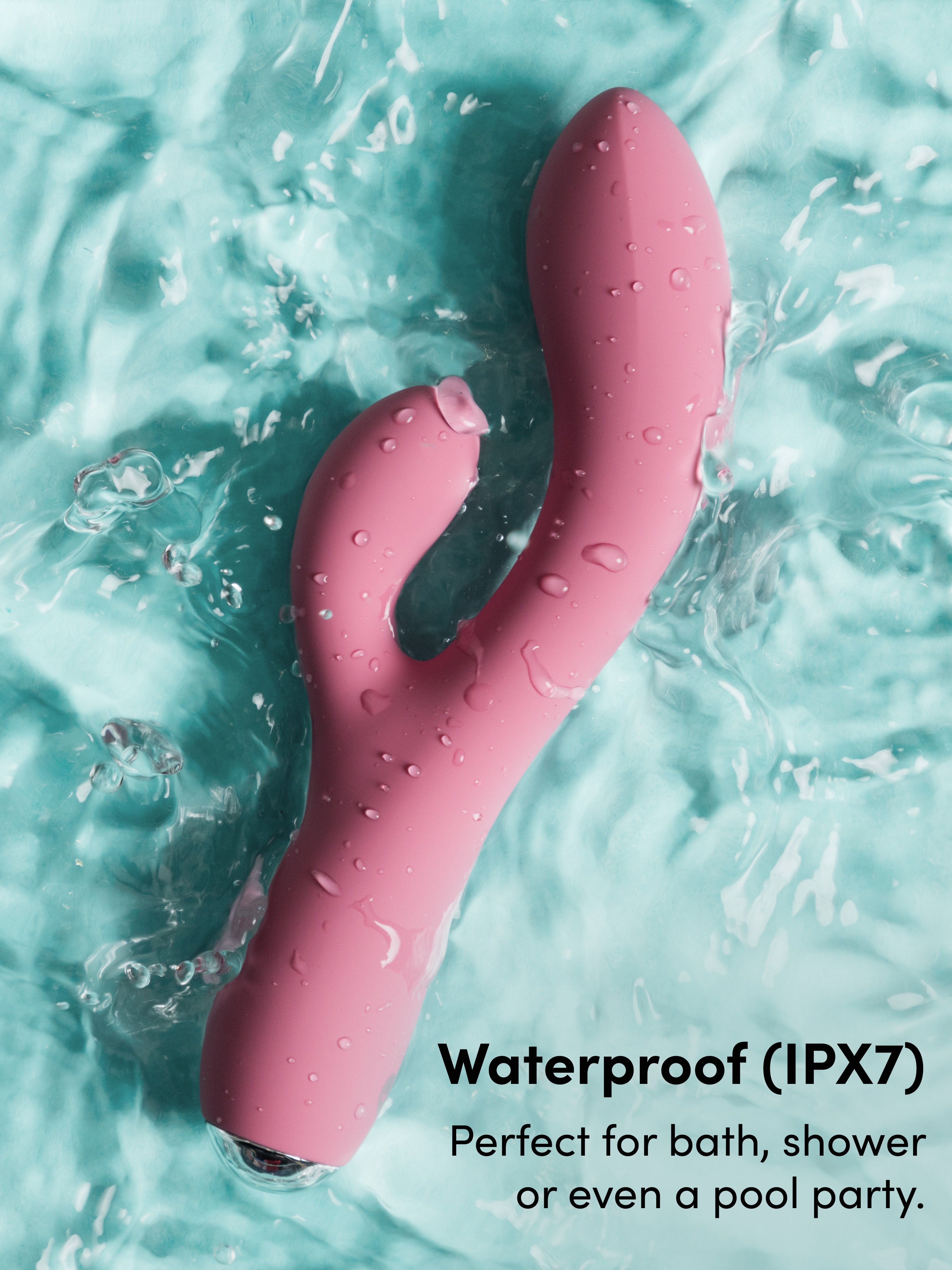 Lovehoney mon ami Silicone G-Spot Dual Vibrating Massager, Pink, hi-res