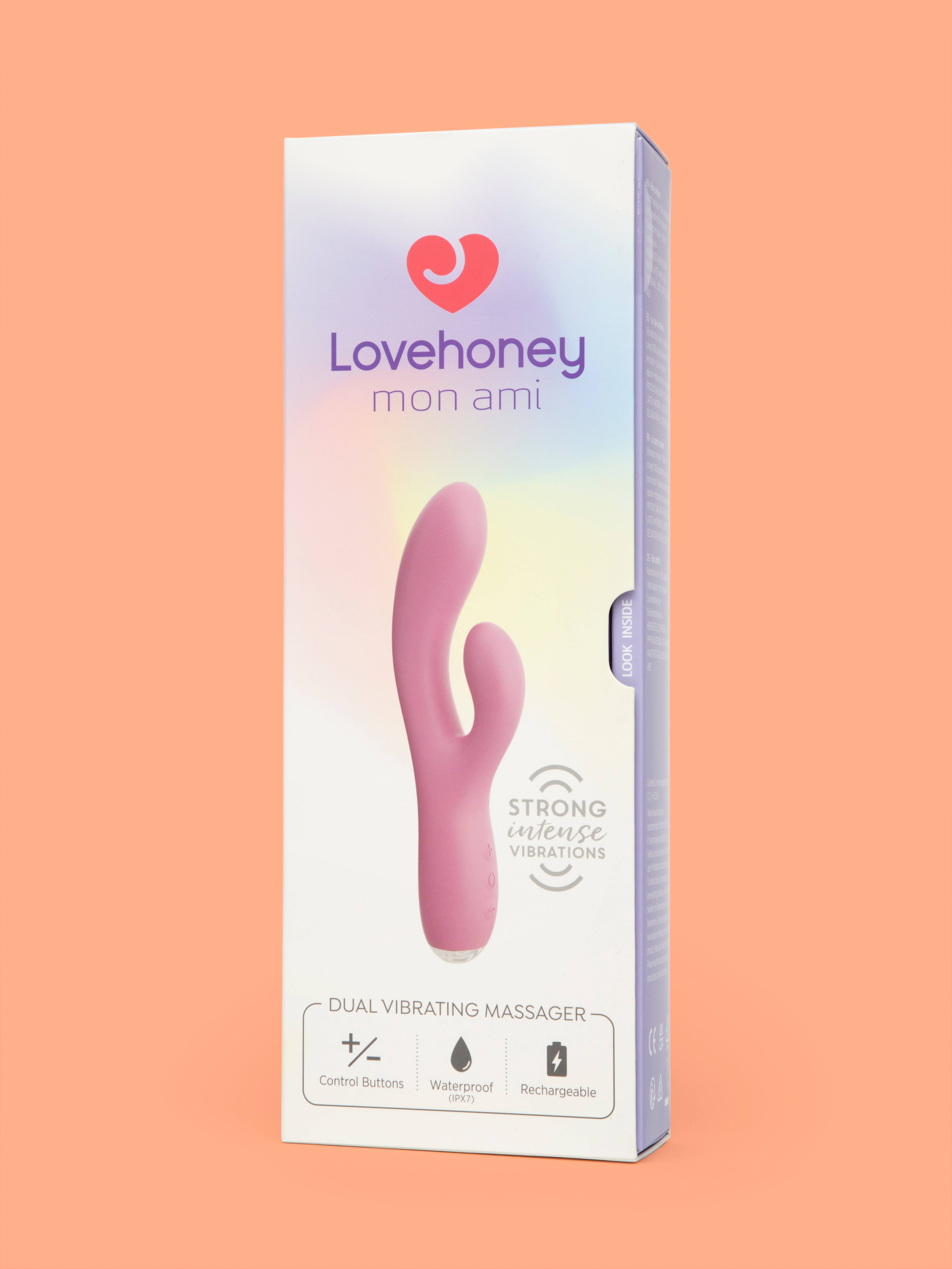 Lovehoney mon ami Silicone G-Spot Dual Vibrating Massager, Pink, hi-res