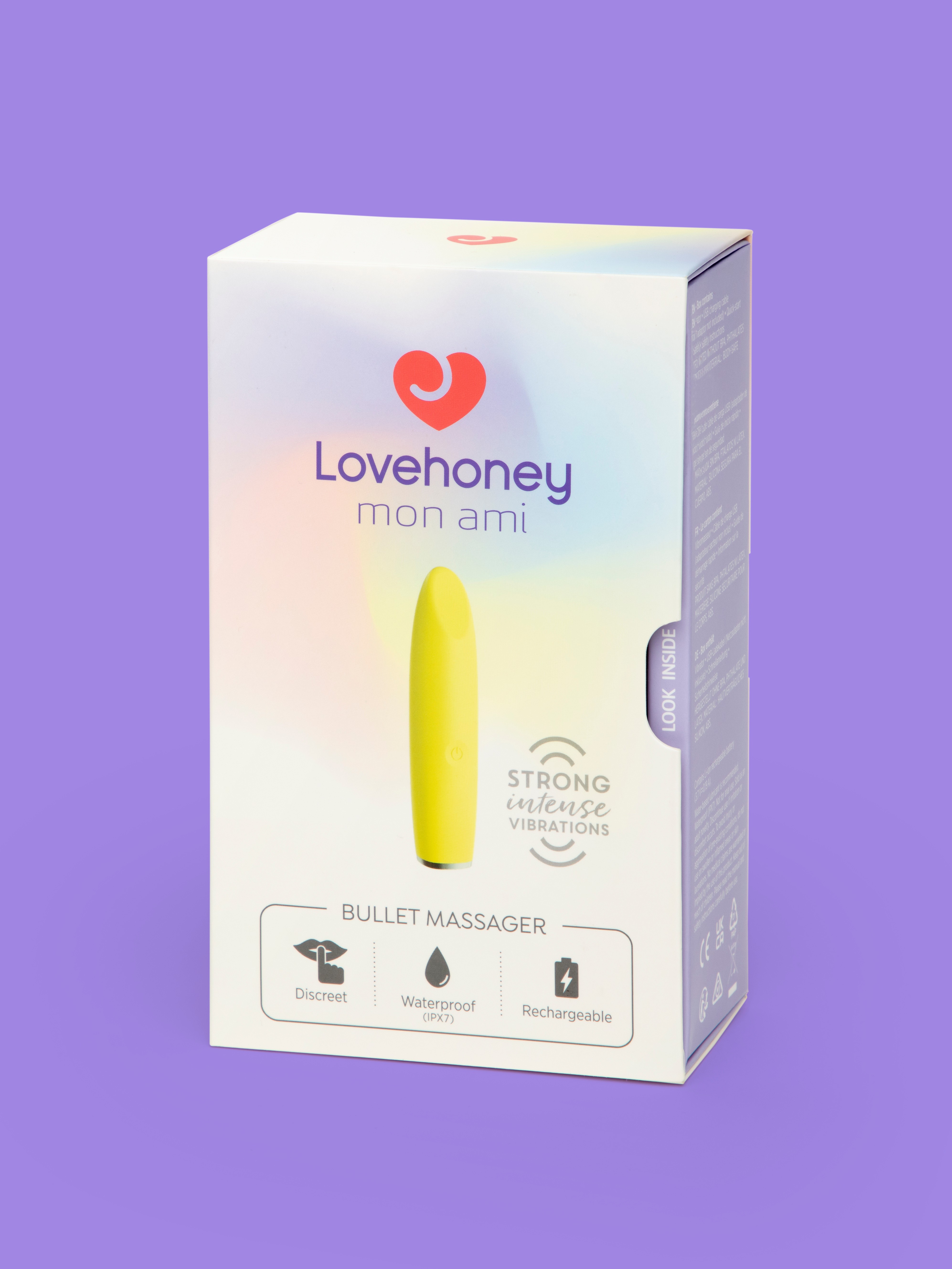Lovehoney mon ami Silicone Bullet Massager , Yellow, hi-res