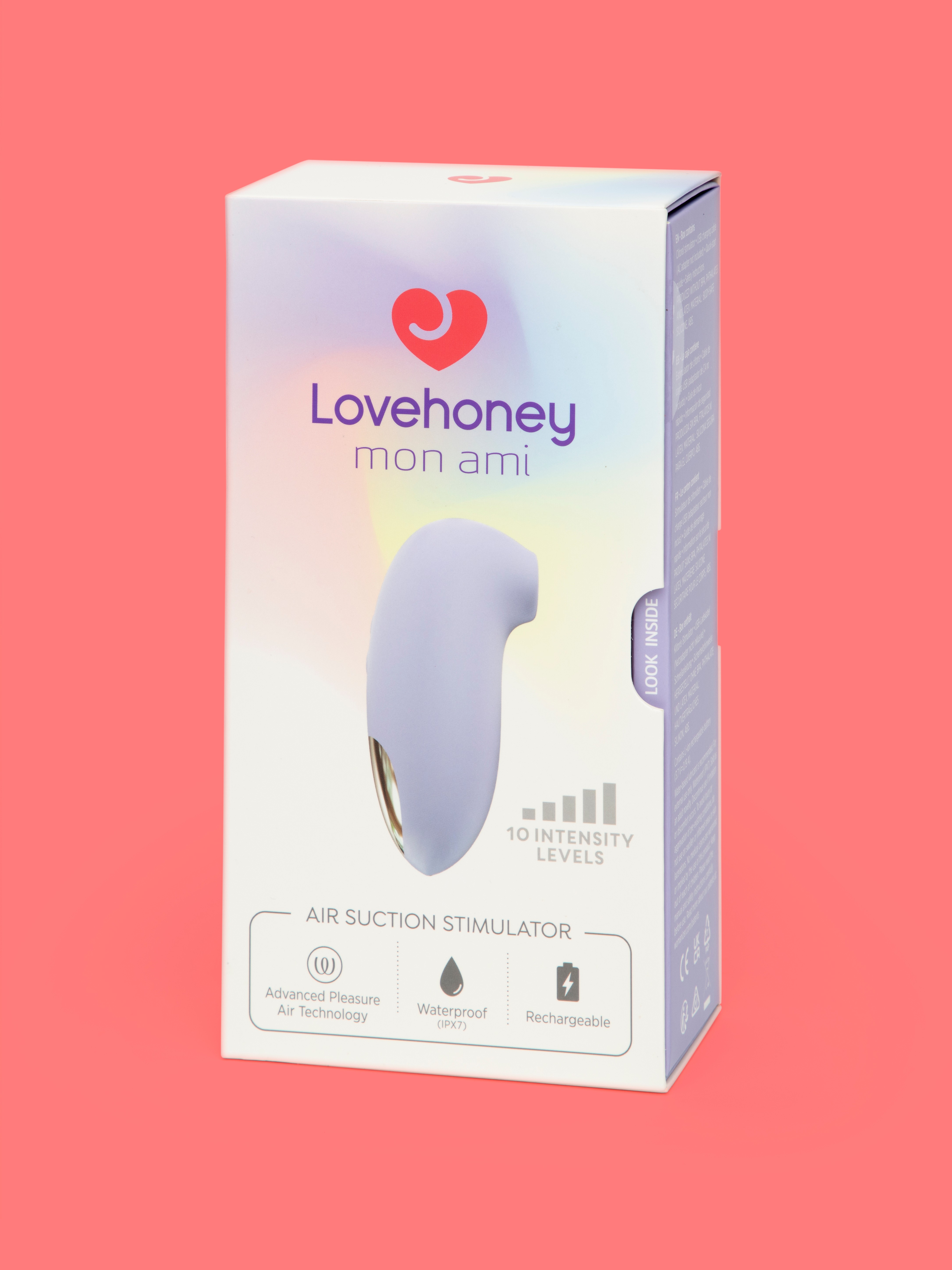 Lovehoney mon ami Silicone Pleasure Air Suction Stimulator , Purple, hi-res
