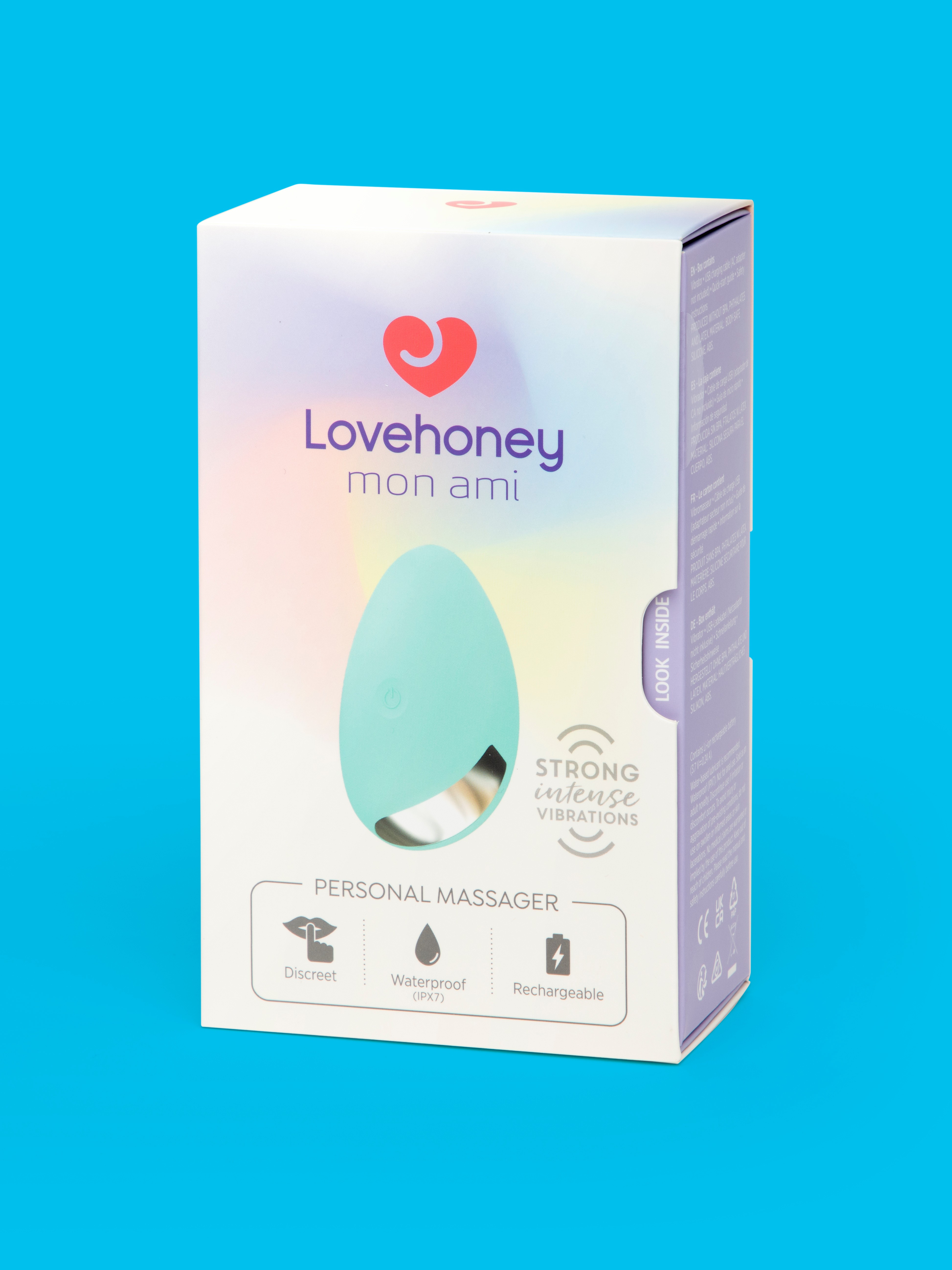 Lovehoney mon ami Silicone Personal Massager, Green, hi-res
