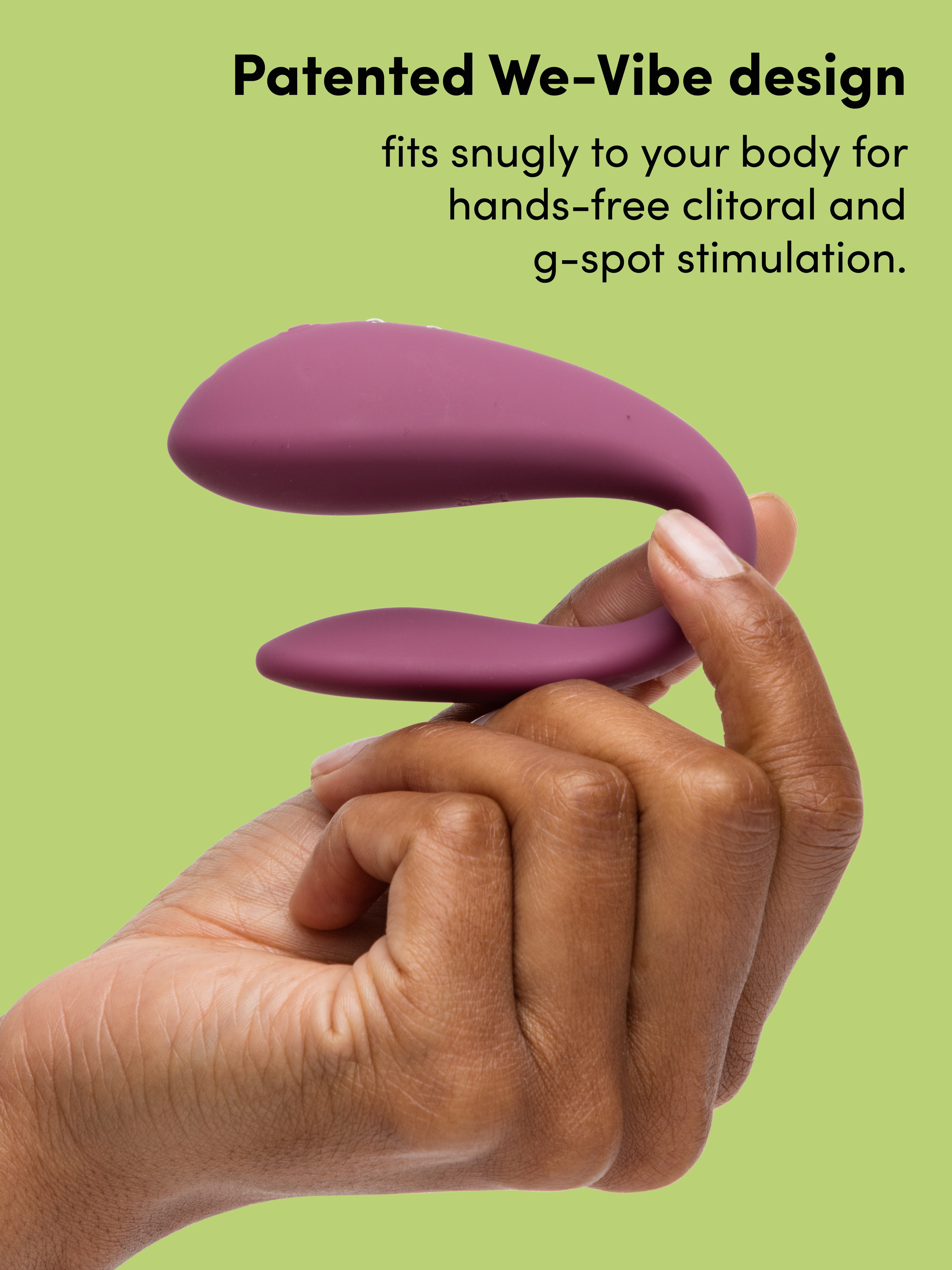 Lovehoney mon ami Wearable Couple's Massager, Purple, hi-res