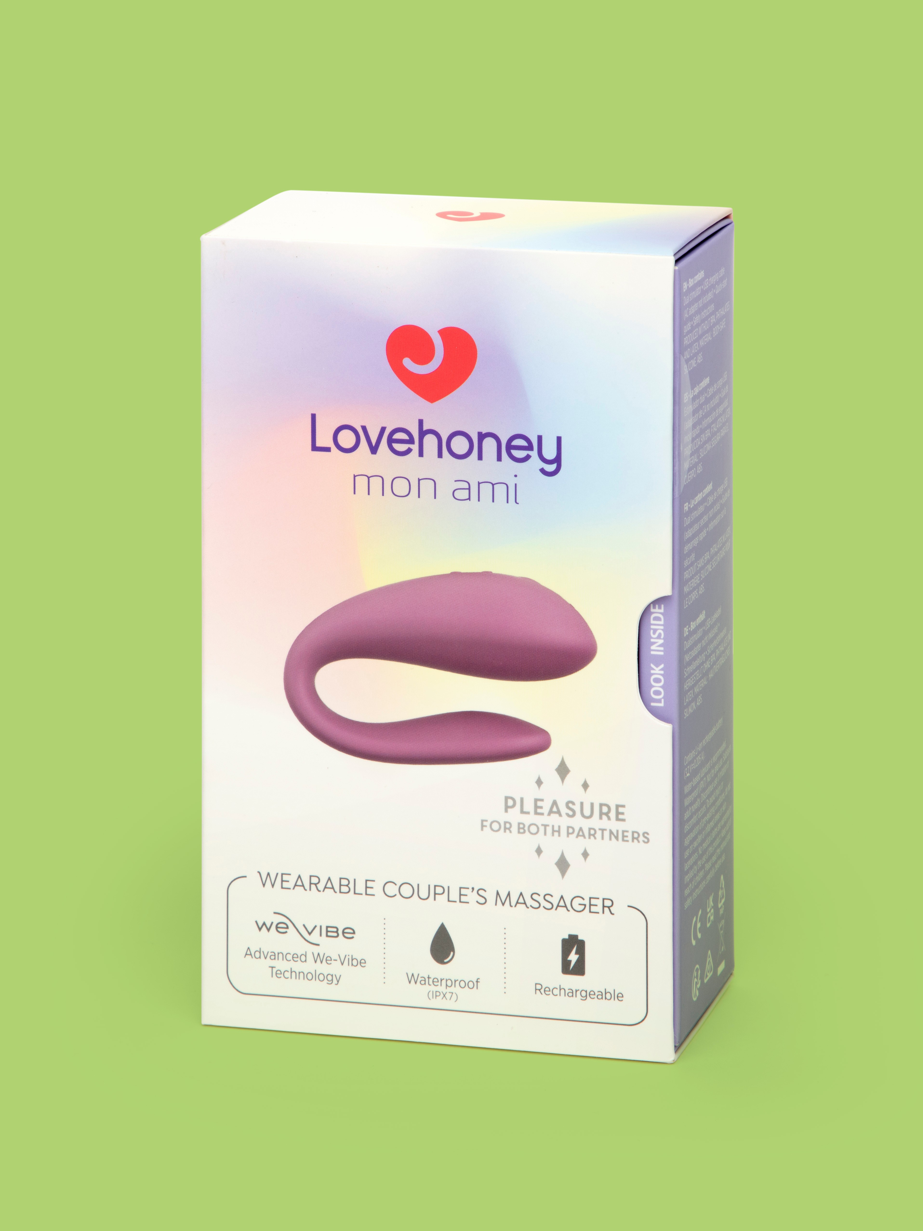 Lovehoney mon ami Wearable Couple's Massager, Purple, hi-res
