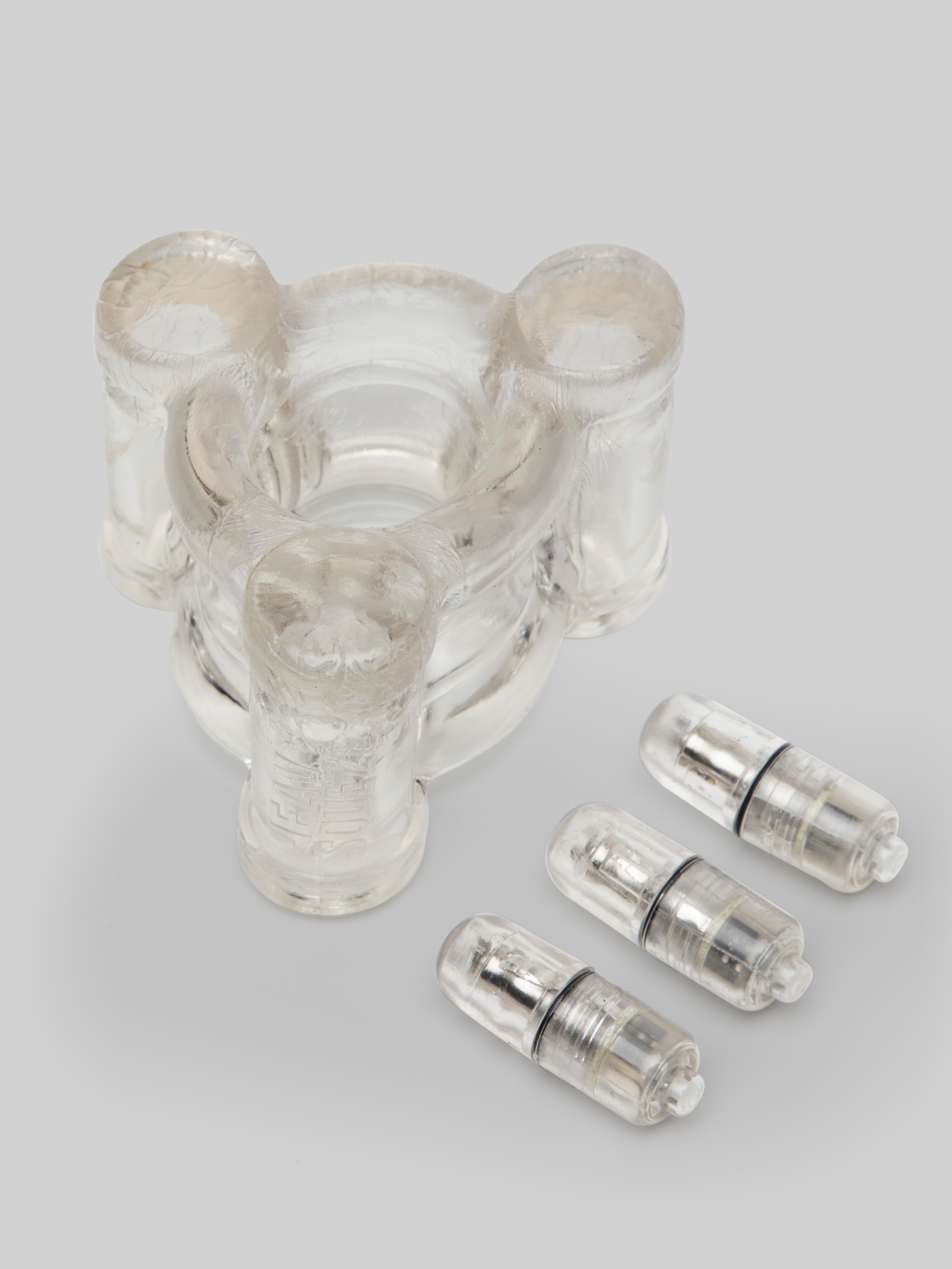 Oxballs Buzz Squeeze Ballsack Intense Triple 360 Vibe, Clear, hi-res