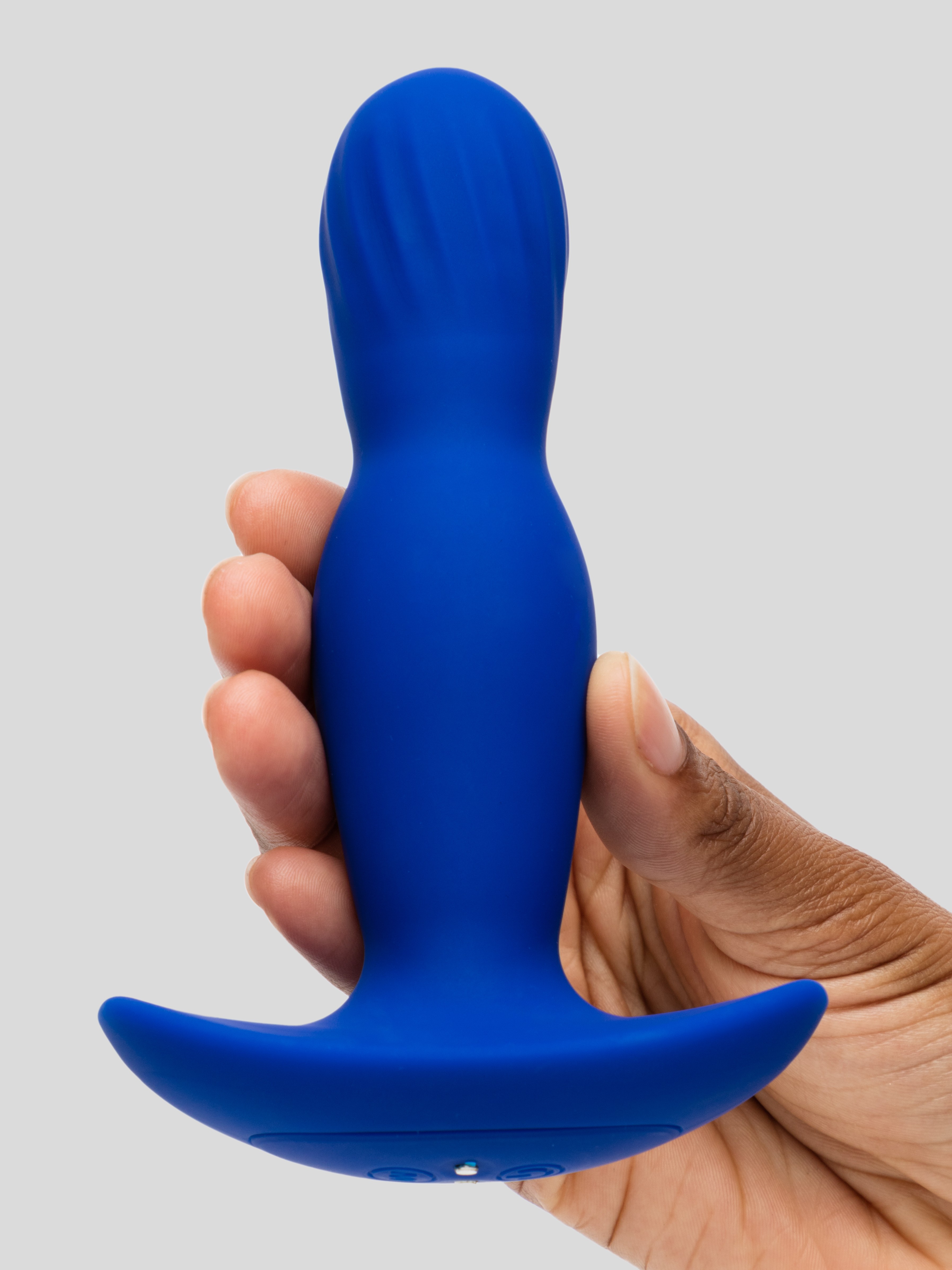 Doc Johnson A-Play Remote Control Inflatable Butt Plug, Blue, hi-res