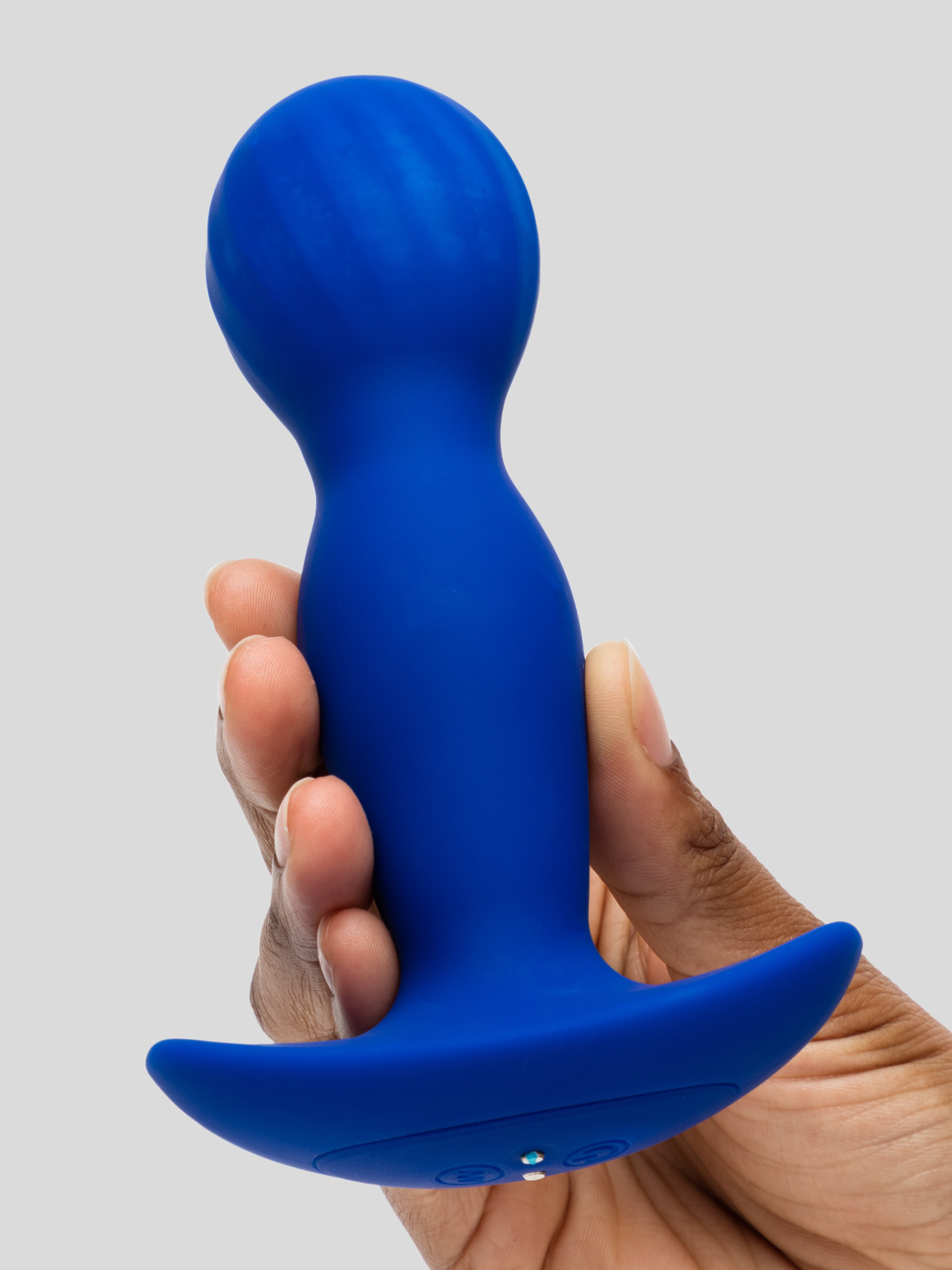 Doc Johnson A-Play Remote Control Inflatable Butt Plug, Blue, hi-res