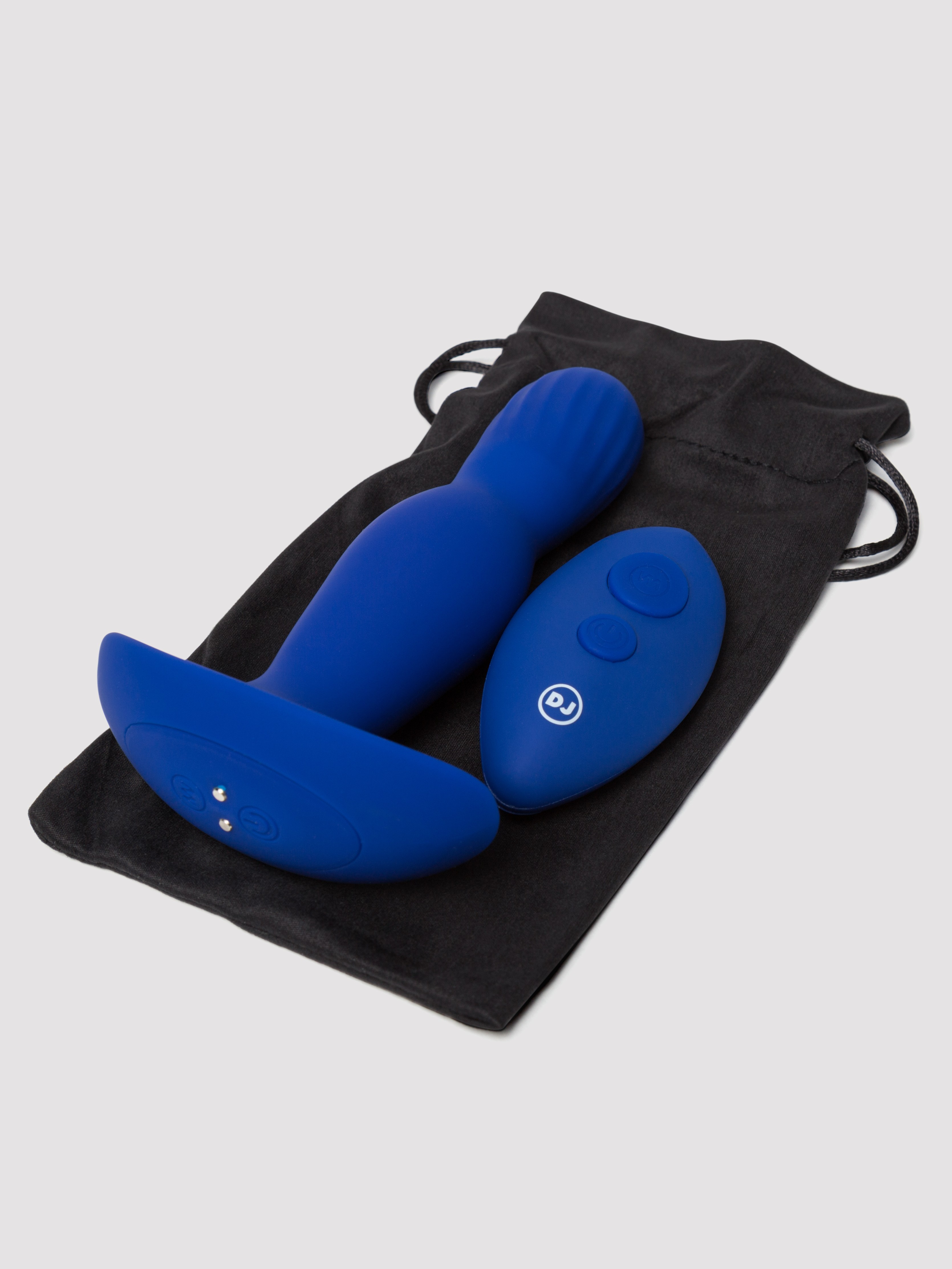 Doc Johnson A-Play Remote Control Inflatable Butt Plug, Blue, hi-res