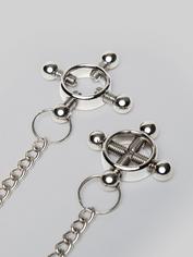 Calexotics 4-Point Adjustable Nipple Press with Chain, Silver, hi-res