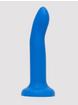 Lovehoney Flex Appeal Liquid Silicone Suction Cup Dildo 7 Inch, Blue, hi-res