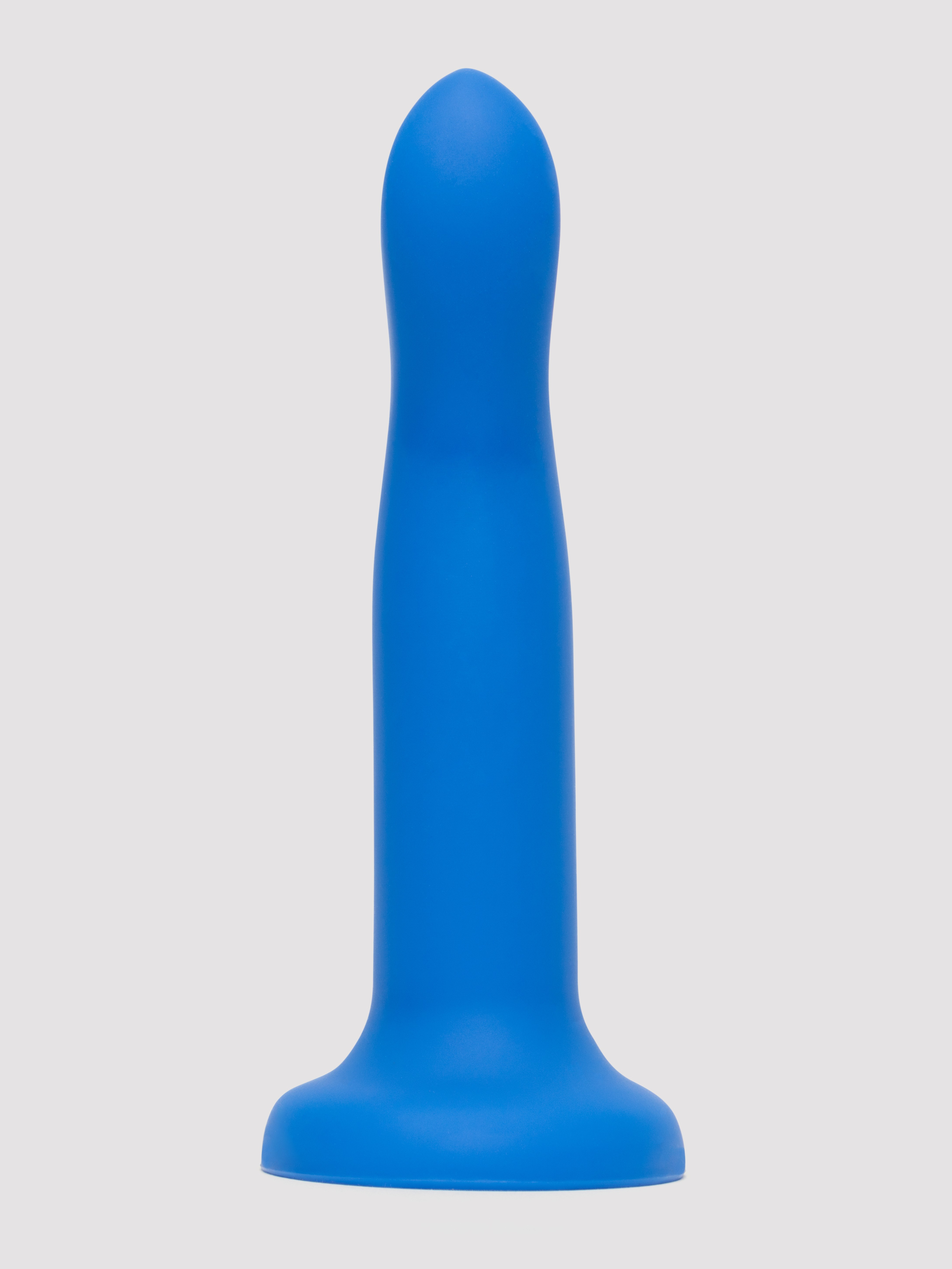 Lovehoney Flex Appeal Liquid Silicone Suction Cup Dildo 7 Inch, Blue, hi-res