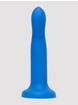 Lovehoney Flex Appeal Liquid Silicone Suction Cup Dildo 7 Inch, Blue, hi-res