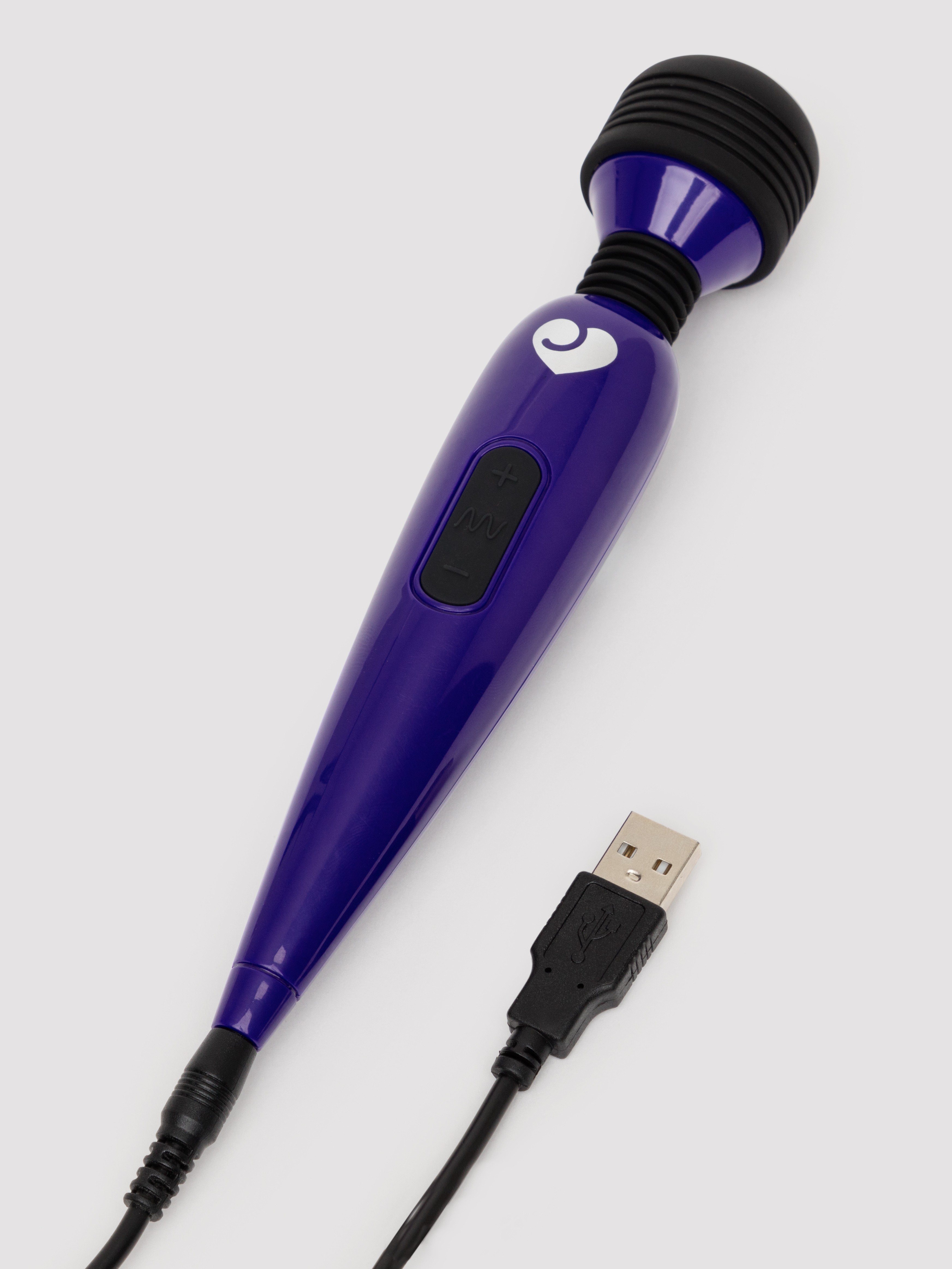 Lovehoney Deluxe Rechargeable Mini Massage Wand Vibrator , Blue, hi-res