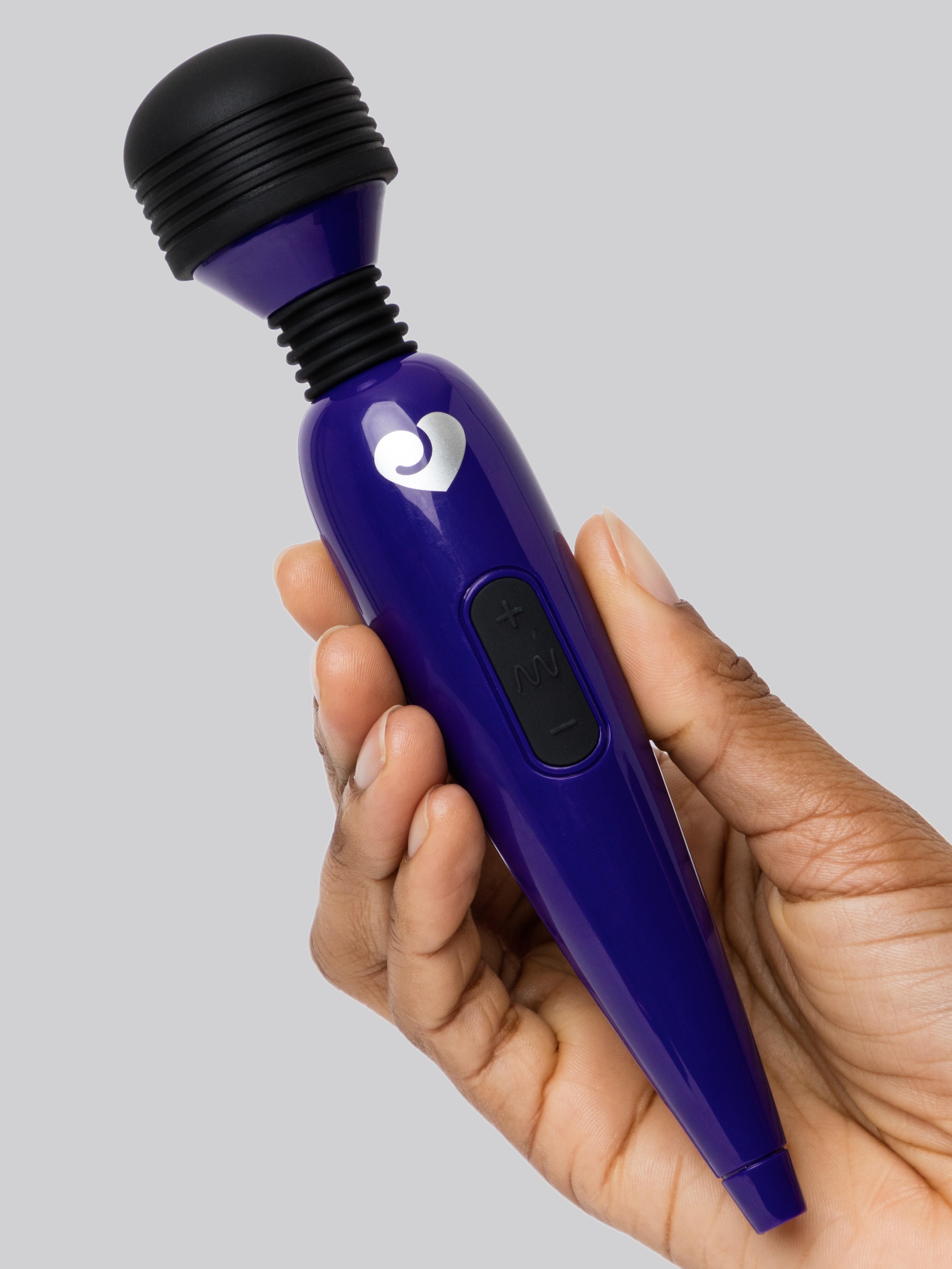 Lovehoney Deluxe Rechargeable Mini Massage Wand Vibrator , Blue, hi-res