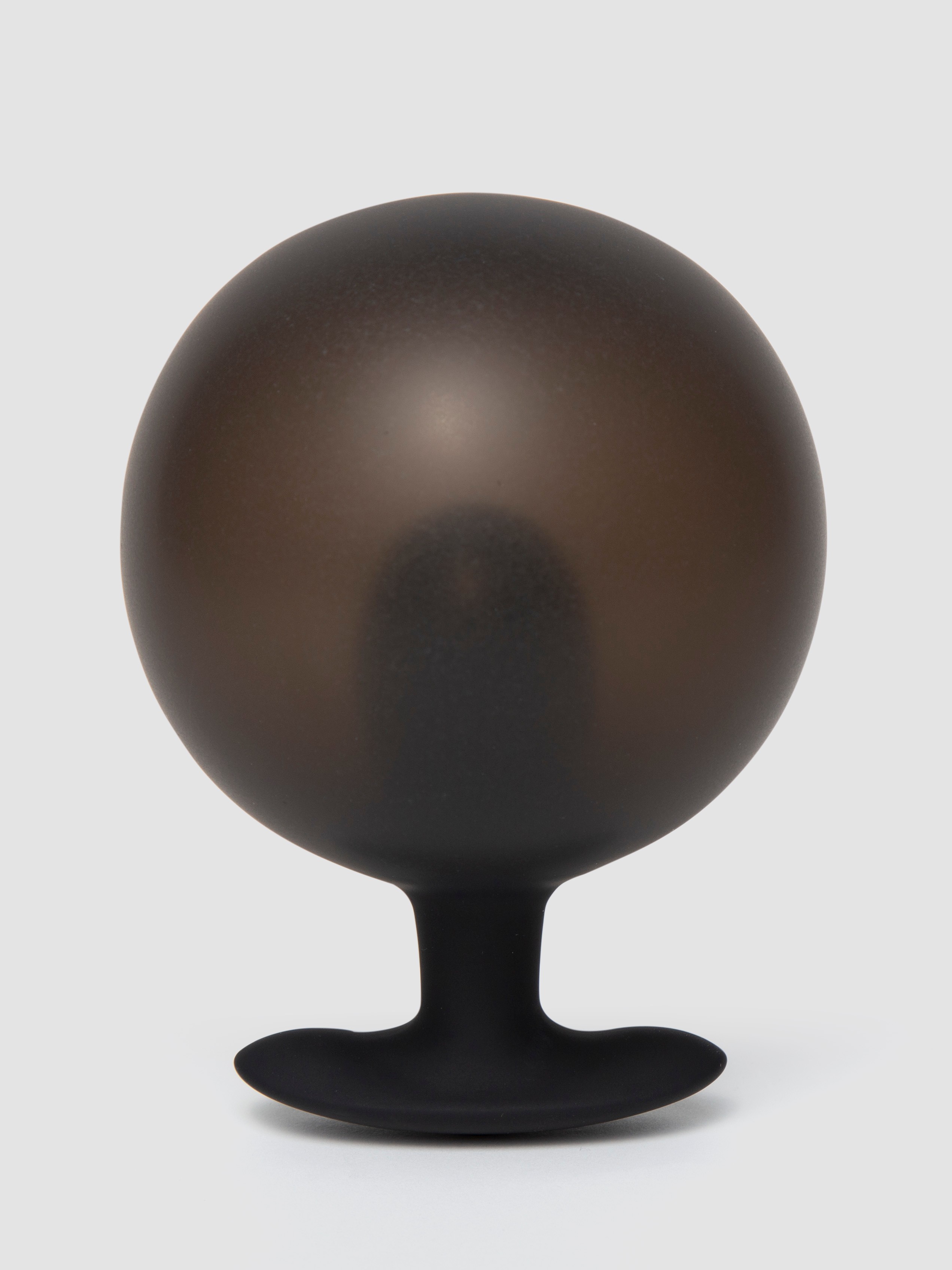 Inflatable Weighted Butt Plug 3.25 Inch, Black, hi-res