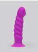 Lovehoney Sweet Swirl Silicone Dildo 7.5 Inch, Purple, hi-res