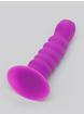 Lovehoney Sweet Swirl Silicone Dildo 7.5 Inch, Purple, hi-res