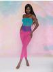 Dreamgirl Rainbow Seamless Mesh 2-in-1 Crotchless Bodystocking and Dress, Rainbow, hi-res