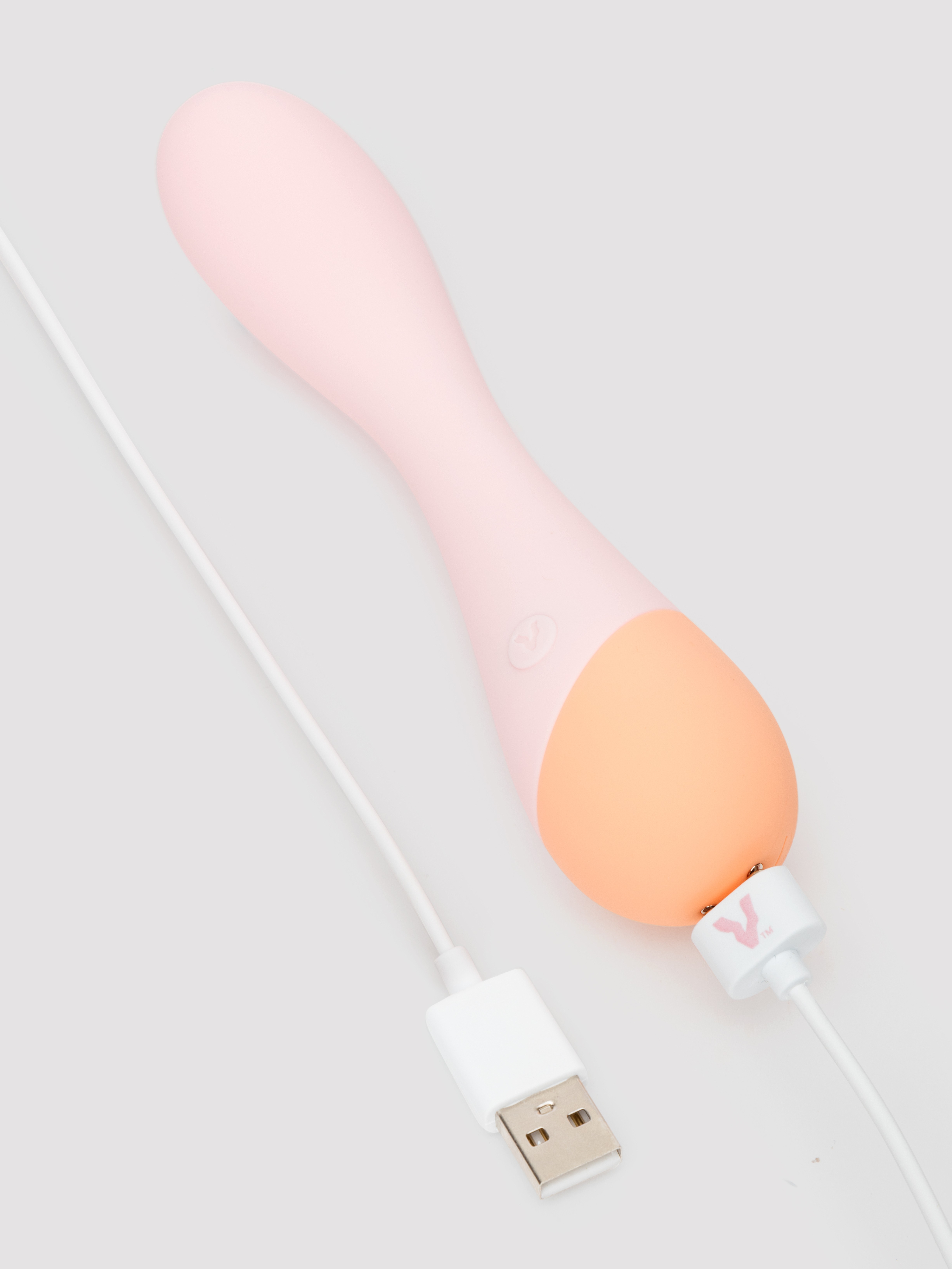 Vush Peachy Rechargeable Silicone G-Spot Massager , Pink, hi-res